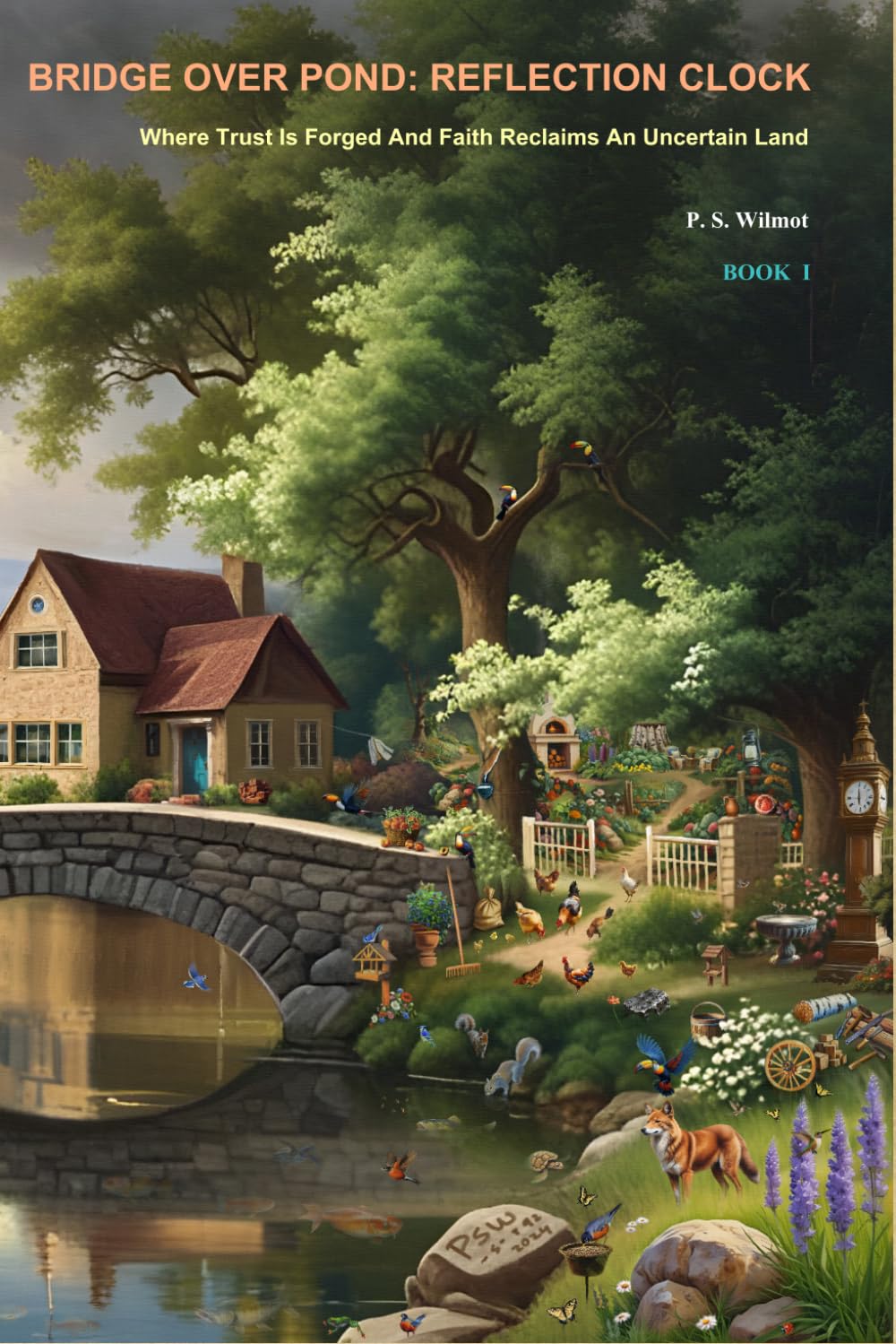 Bridge Over Pond" Reflection Clock: Where trust is forged and faith reclaims an uncertain land      Paperback – March 14, 2026