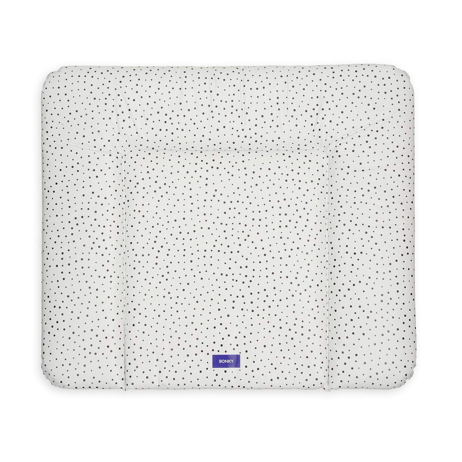 BONKY® Mata do przewijania 85 x 72 cm – miękka podkładka do przewijania – wodoszczelna – zmywalna – wyprodukowano w UE – 100% Oeko Tex – kropki