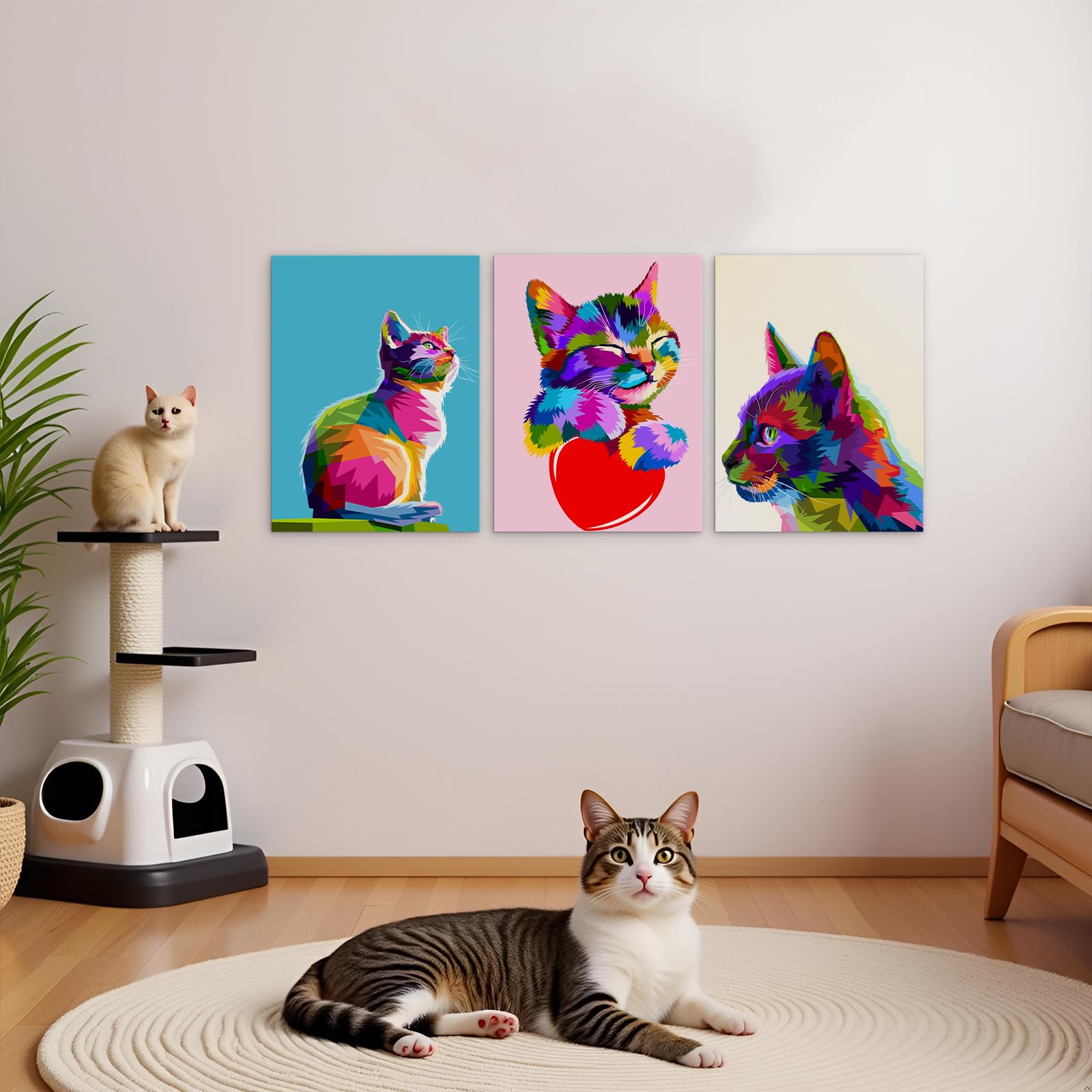 絵画 インテリア 額付(淡い銀青緑) 油絵 F3-051821 犬(猫）女の子 絵画 インテリア 額付(淡い銀青緑) 油絵 F3-051821 犬(猫）女の子