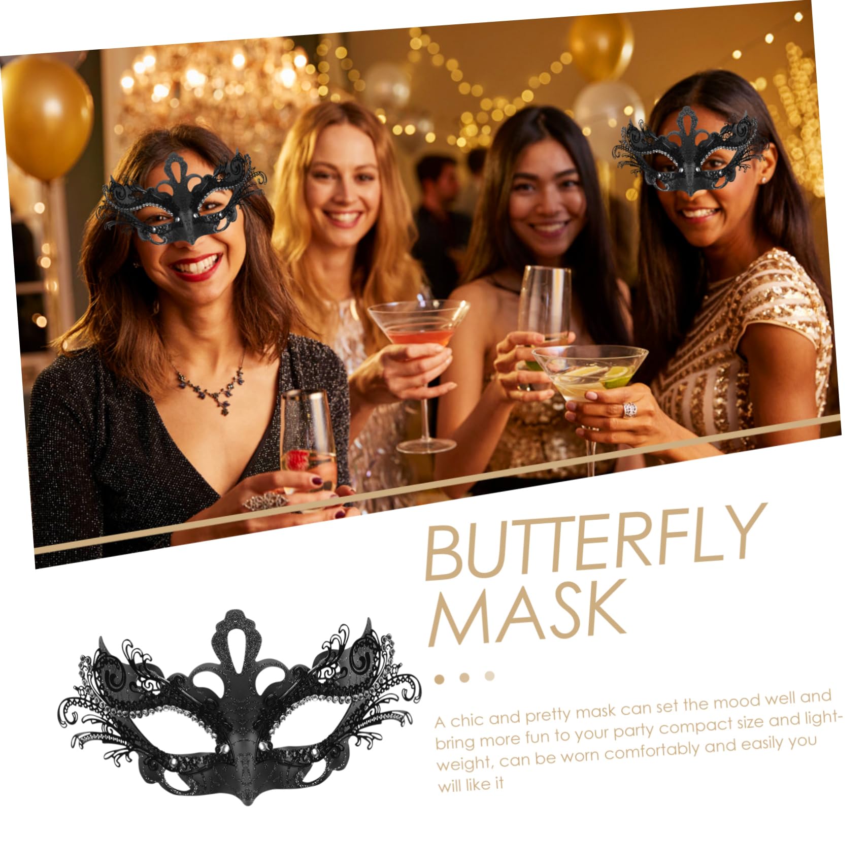 LIFKOME Sfera Di Ferro Maschera Maschere Veneziane Cosplay Ballo In Maschera Per Le Donne Maschera Per Cosplay Halloween Delle Donne Festival Costume Del Partito Maschere