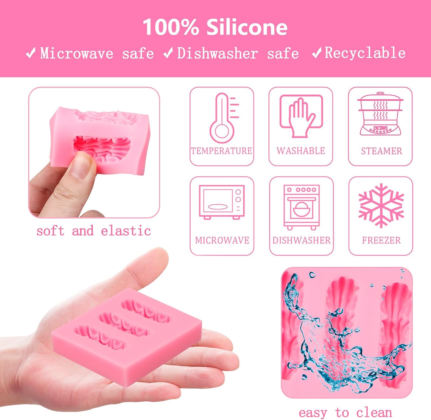 3D Cream Chocolate Silicone Molds, 2 Pcs Mini Cookie Fondant Molds, Cake Decoration kitchen Baking Molds for Birthday Tea Party Cupcake Topper Candy Sugar Craft Gum Paste Clay Resin