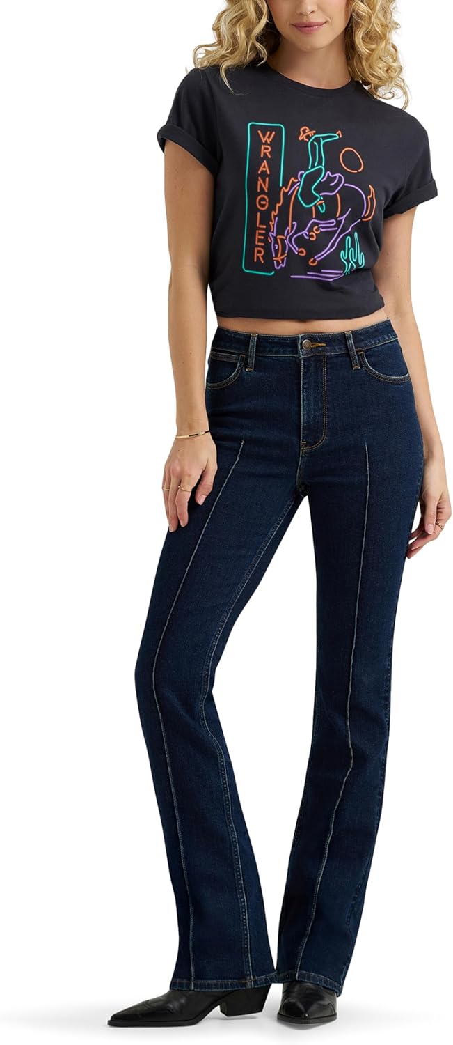 Wrangler Women’s High Rise Bold Boot Jean