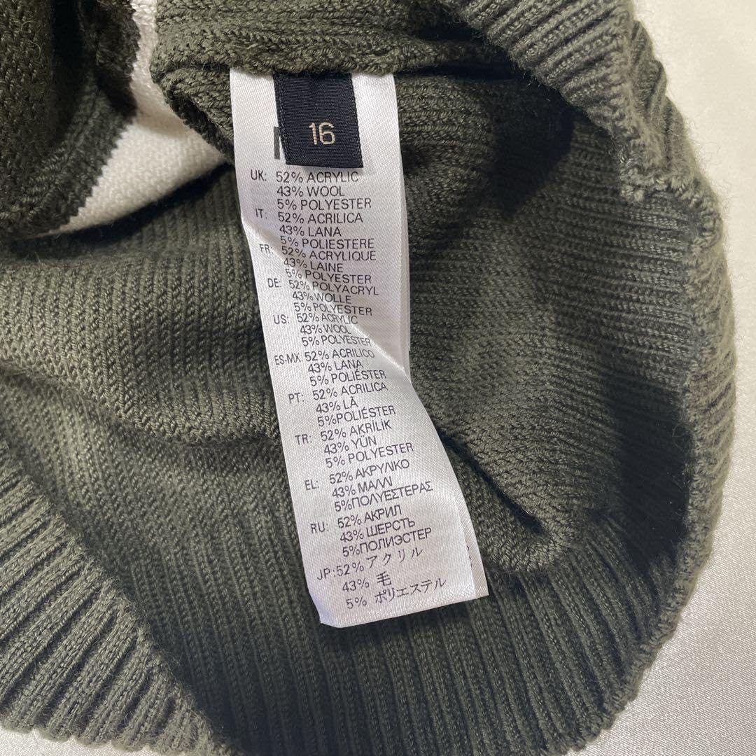 数回着用☆レリアン Leilian ダミエ ミンク ティペット マフラー9×70