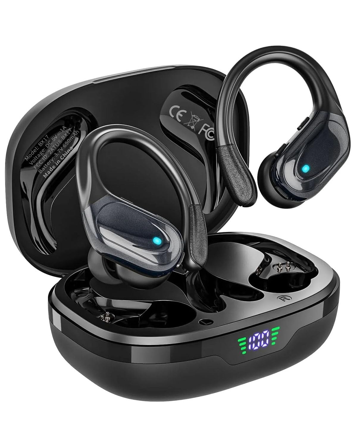 para Auriculares Binaurales Deportivos Mini Earbud con Micrófono