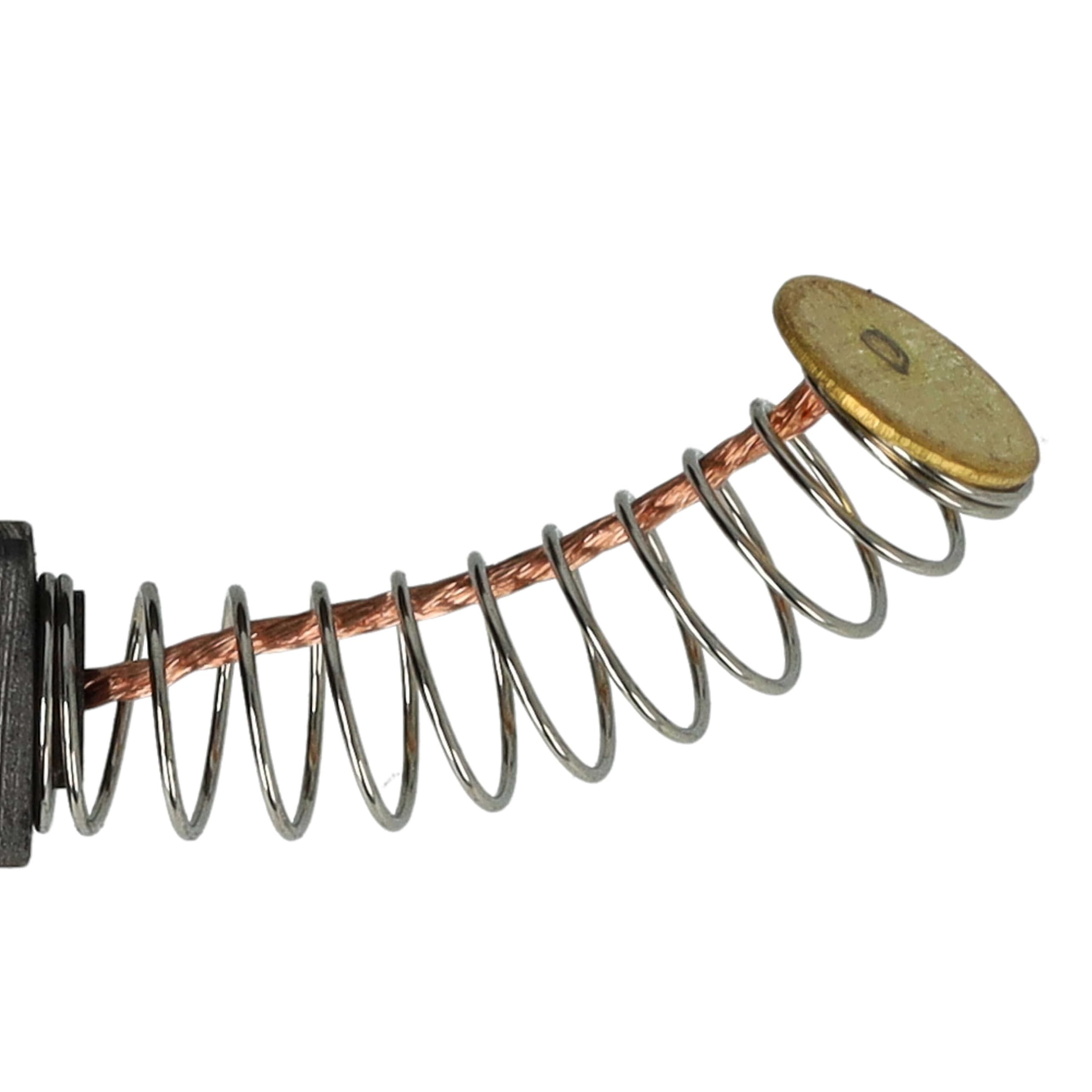 vhbw 2x spazzola carbone compatibile con Bosch CSB 550 RE (Nr. 0 603 167 603), CSB 550-2 (Nr. 0 603 167 103) utensile elettrico + molla
