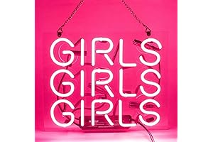 Girls Girls Girls Sign - LED Neon Light for Girls Bedroom Decor