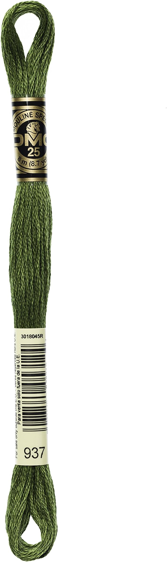 Thread 6-Strand Embroidery Cotton 8.7 Yards Medium Avocado Green 117-937 (12-Pack)