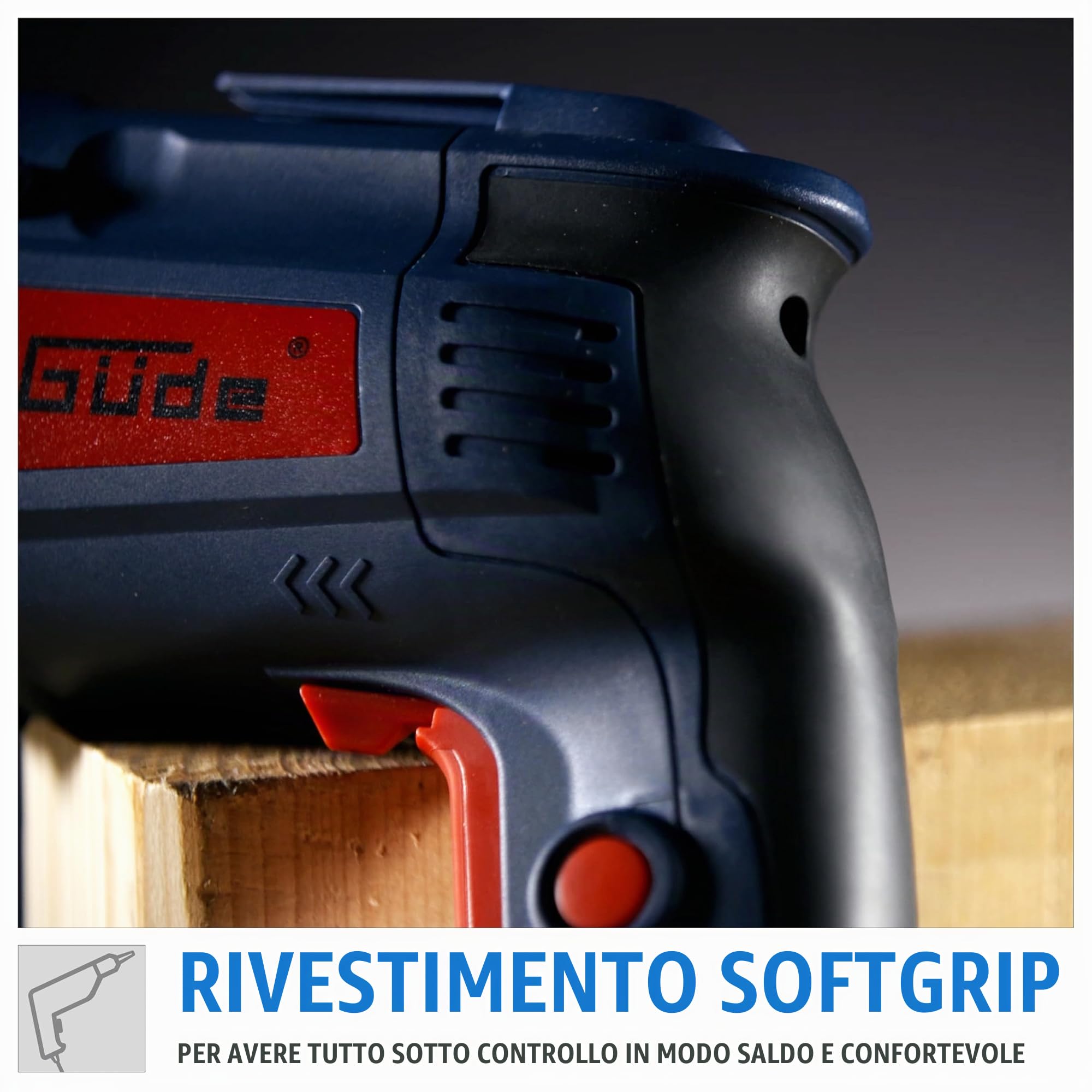 Güde 58132 - Avvitatore per cartongesso TBS 710 (710 W, cambio automatico di avviamento, interruttore bloccabile per funzionamento continuo)