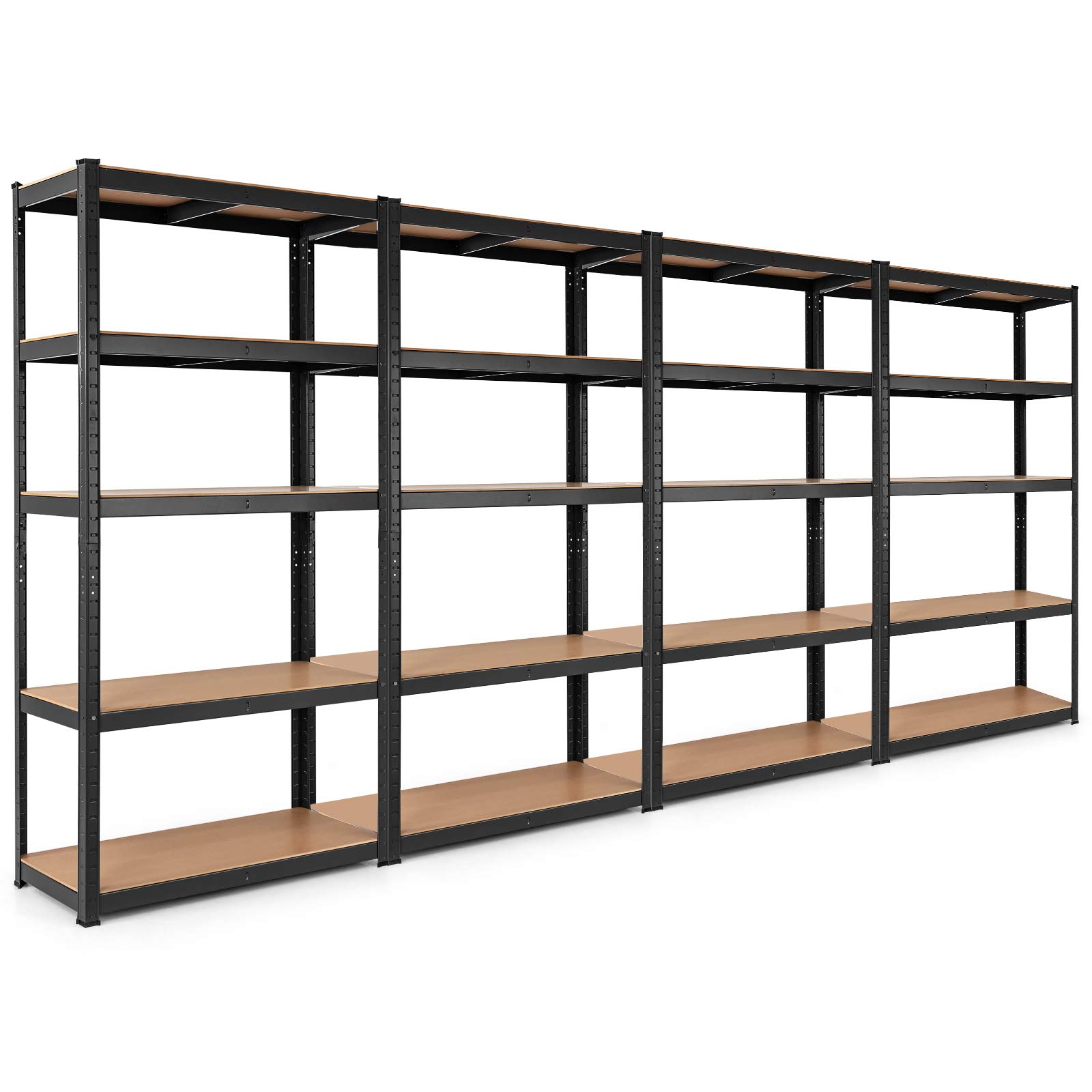 Buy Tangkula Metal Storage Shelves, 60inches Heavy Duty Frame Organizer