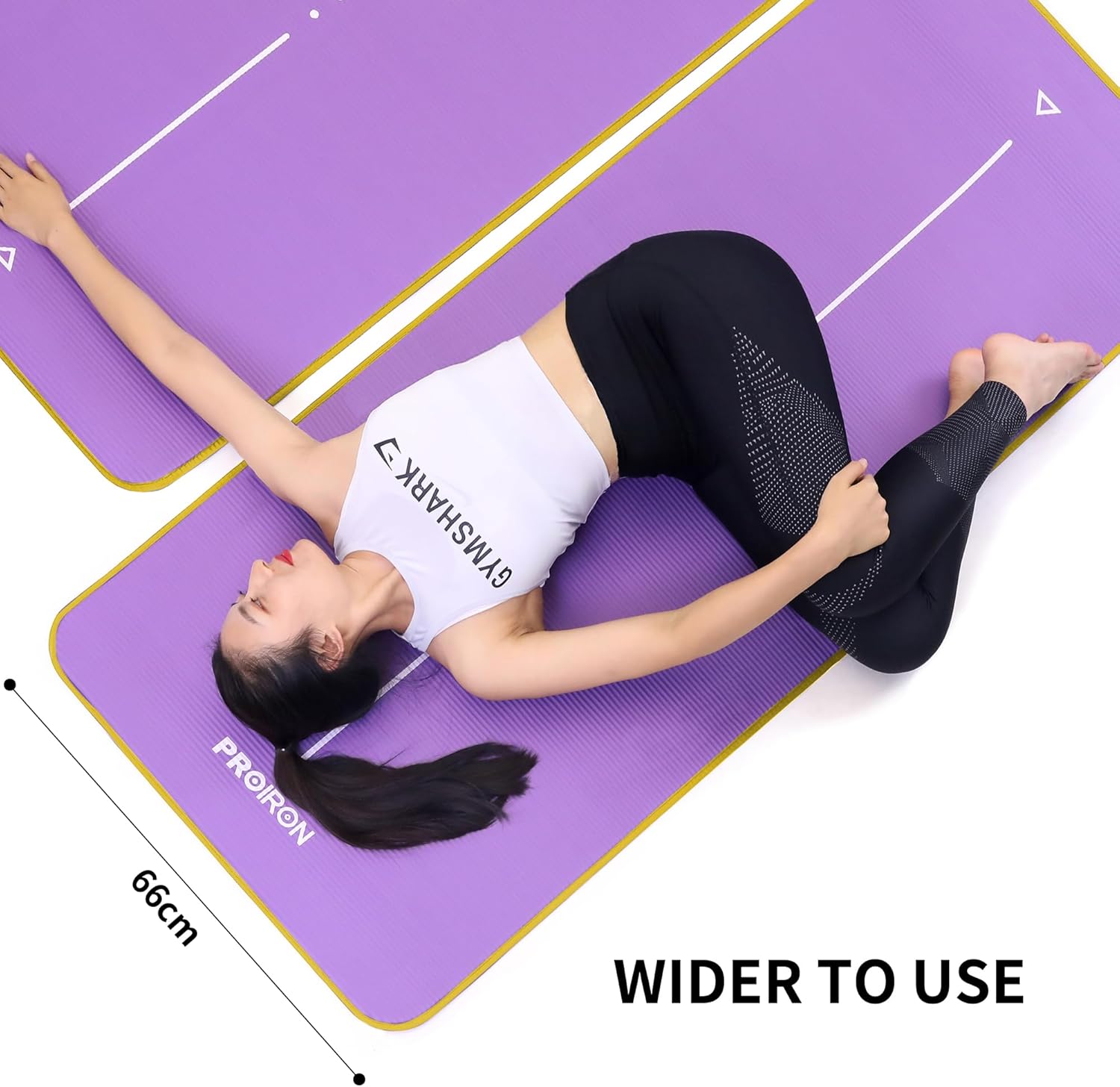 سجادة يوغا من مطاط النتريل الصديق للبيئة متعددة الاستخدامات غي... - view 1