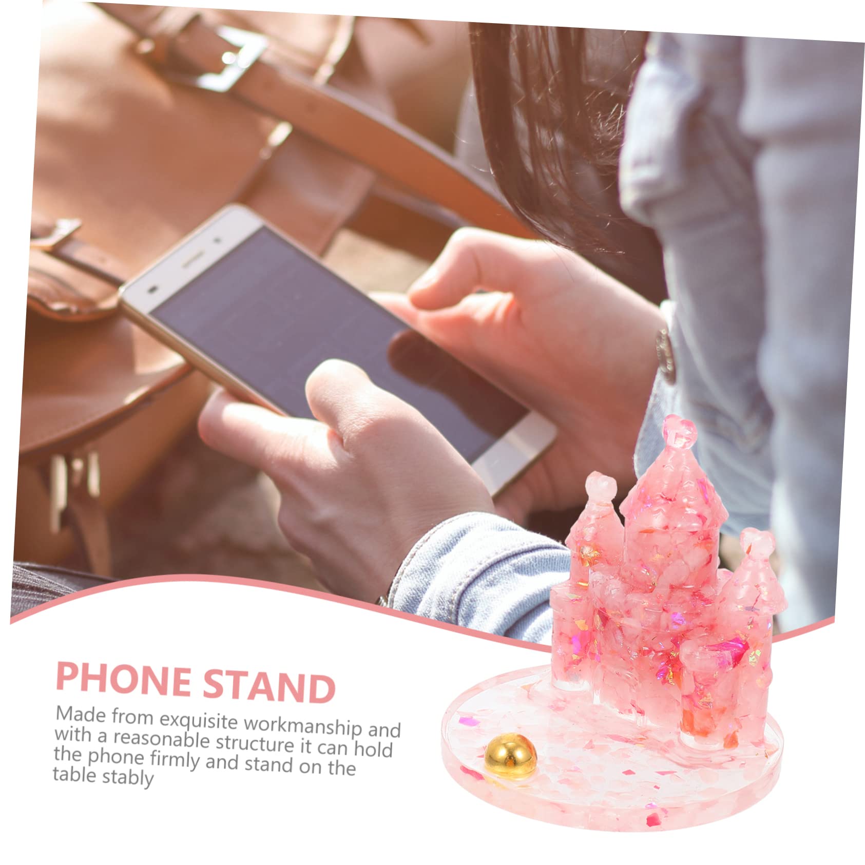Didiseaon 2pezzi Portacellulare Da Resina Forma Per Smartphone Chic e Decorativo Per Scrivania e Decorazioni Domestiche Per Videochiamate e Visione Film
