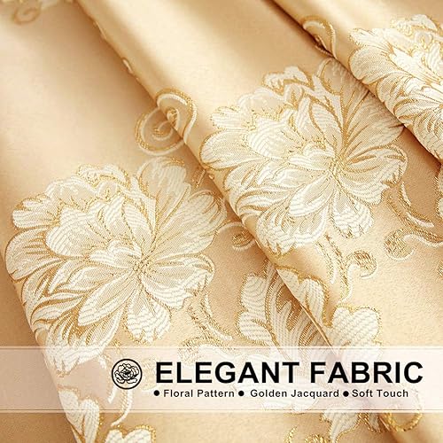 Miniatura 3 de ELKCA - Cenefa de cascada de tejido jacquard para dormitorio, cenefa de cortina de lujo para sala de estar