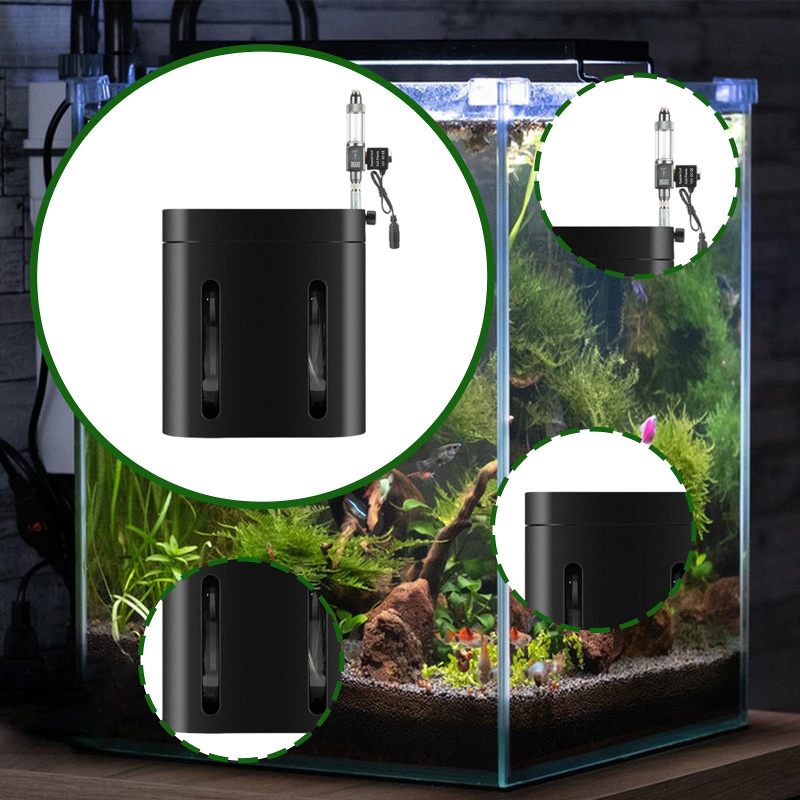 Generador de CO2 Compacto para Plantas de Acuario, Kit de de CO2
