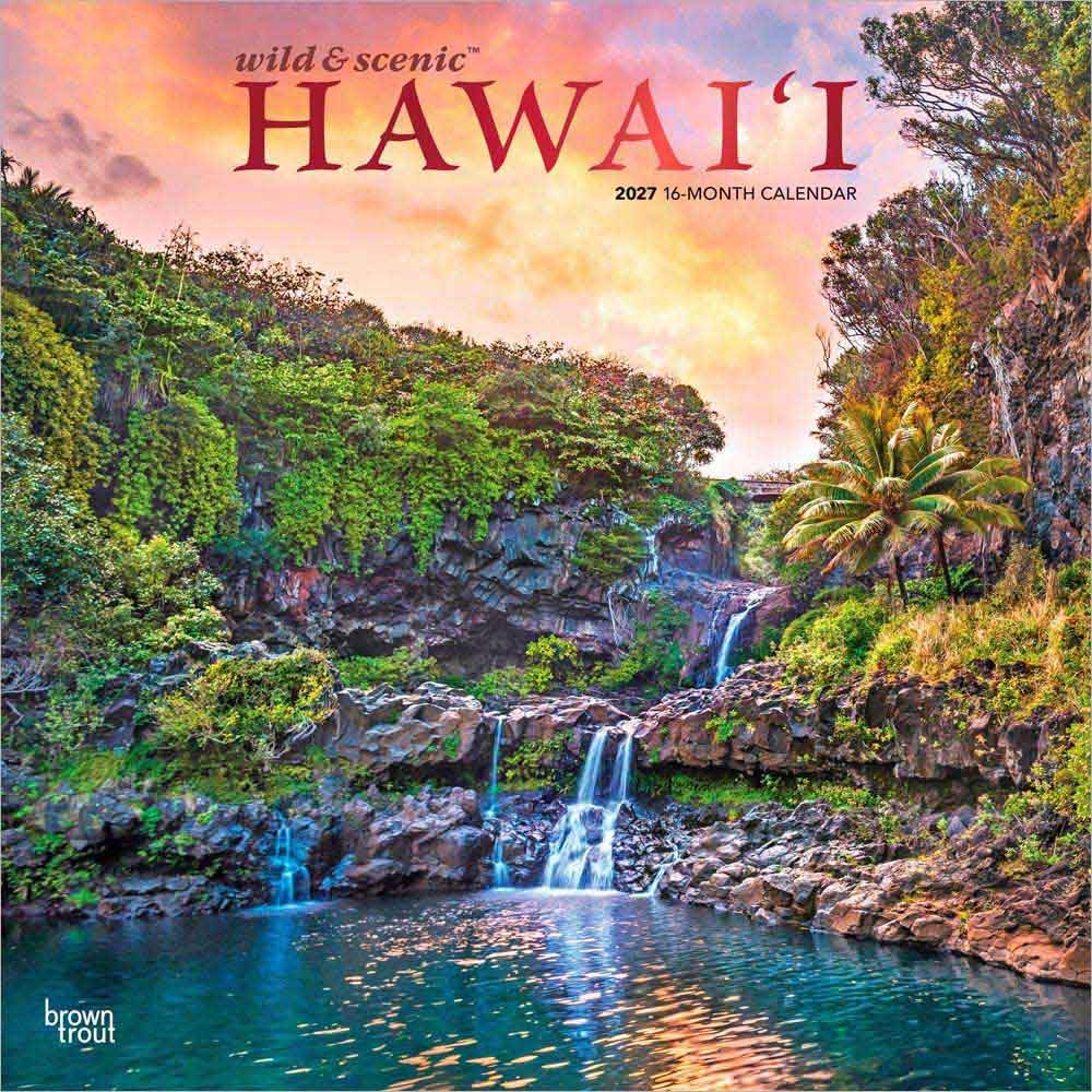 Hawaii Wild & Scenic - Hawaii Wild und Malerisch 2027 - 16-Monatskalender: Original BrownTrout-Kalender [Mehrsprachig] [Kalender]