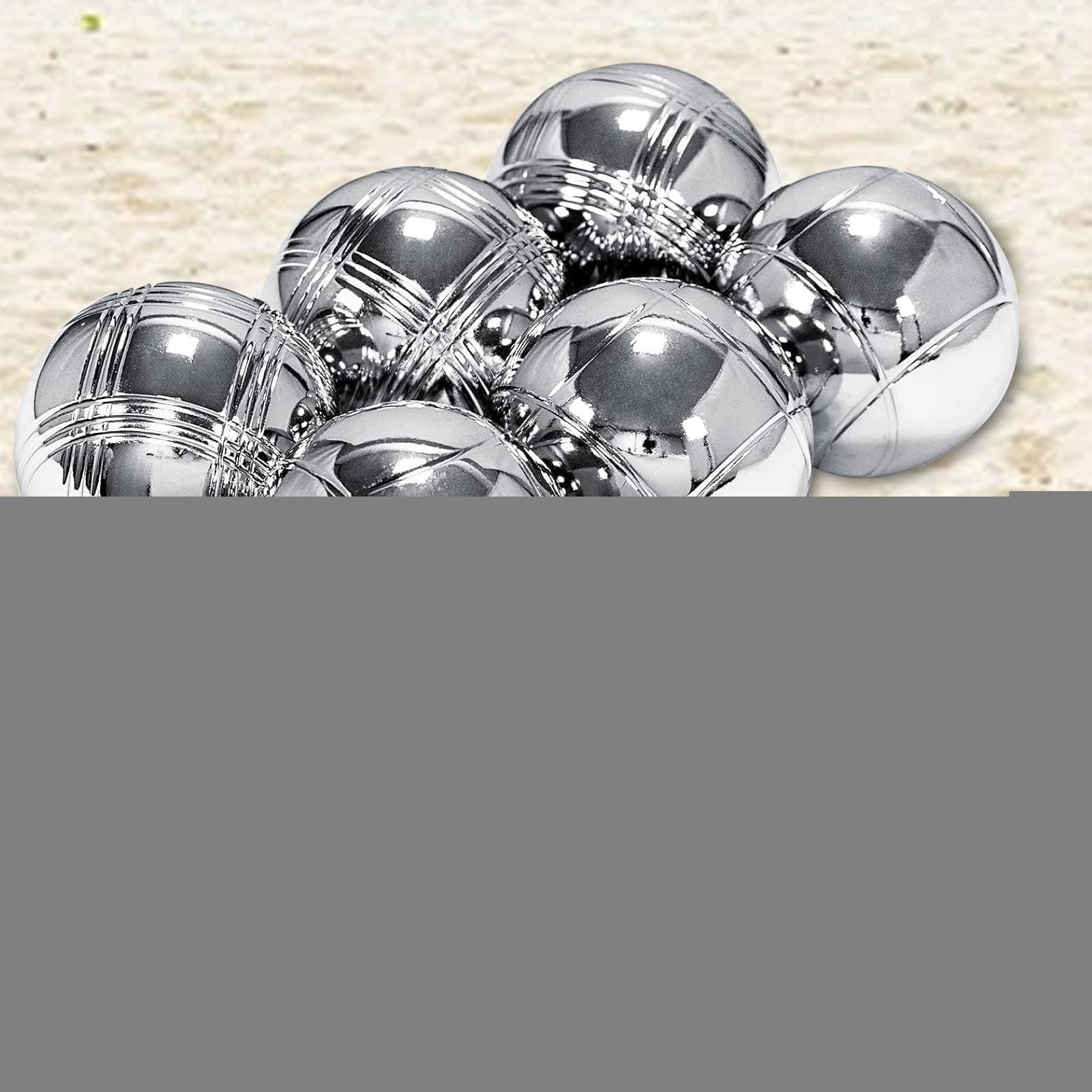 Generico Bolas de acero | Juguete kit multiusos con bolsa de transporte – Juegos recreativos al aire libre – para familia, jardín, vacaciones, actividades al aire libre y picnic