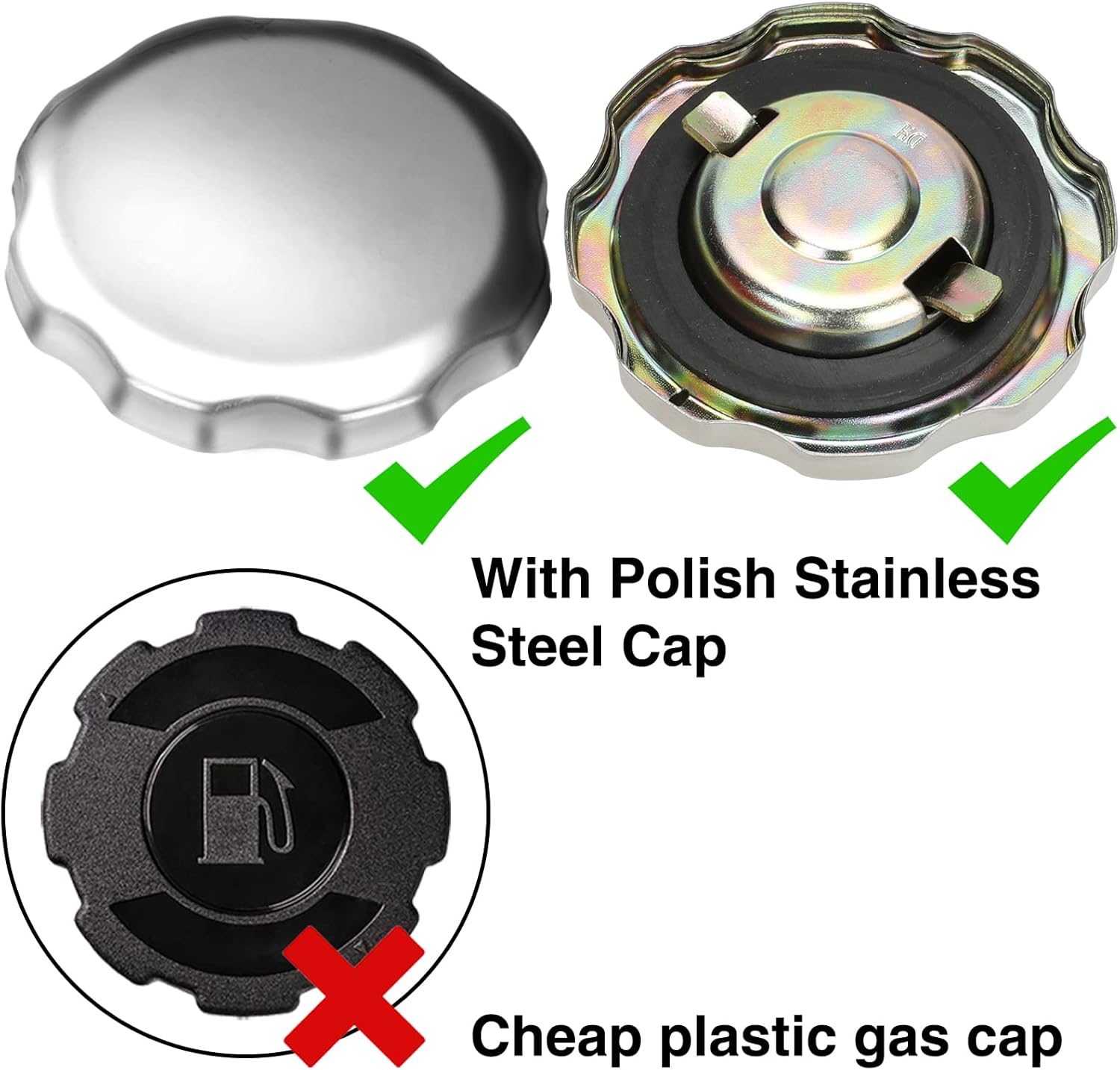 FVRITO Gas Fuel Tank Kit Compatible with GX140 GX160 GX200 Hemi Predator 212cc 196cc 6.5HP Clone Engine Coleman CT200U BT200X KT196 Massimo Baja Warrior Heat MB200 Mini Bike Go Kart Replacement Parts