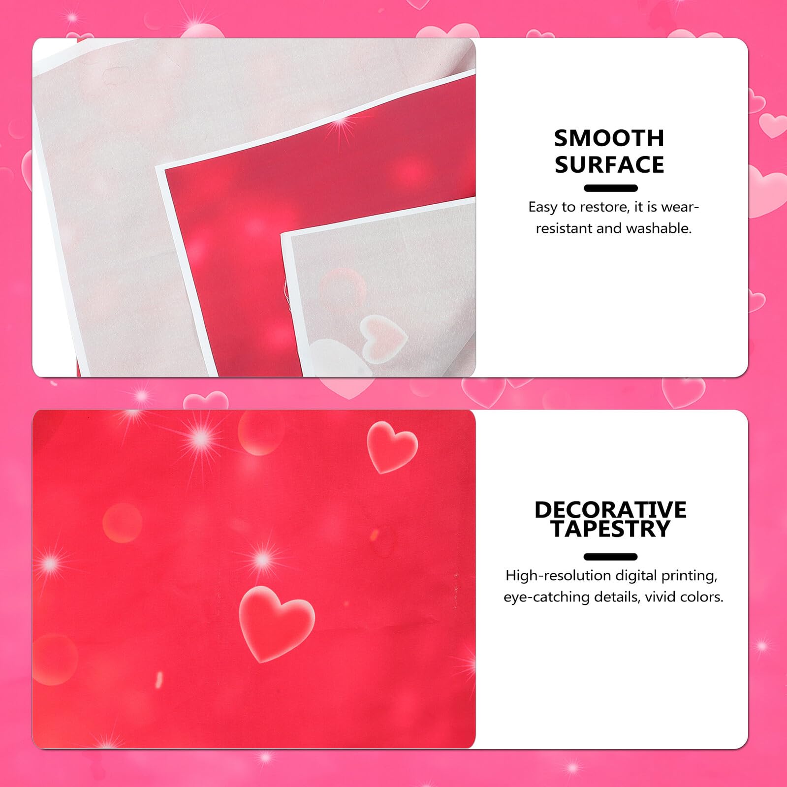 Mikinona Sfondo Fotografico per Matrimonio Motivo Cuore d'Amore in Poliestere Decorazione Murale per Feste Romantiche Telo Pieghevole per Eventi Studio Fotografico e Celebrazioni