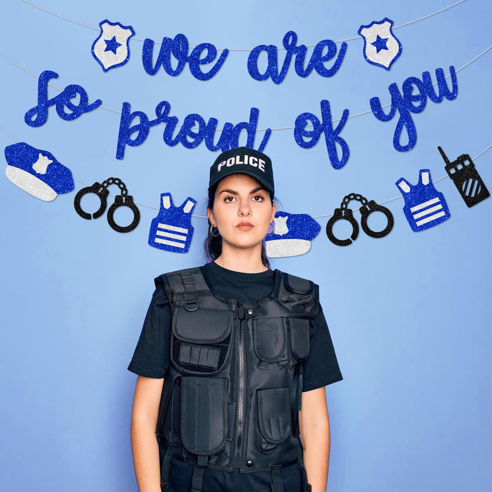 kreat4joy Police Graduation Party Decorations Banner - Image 3