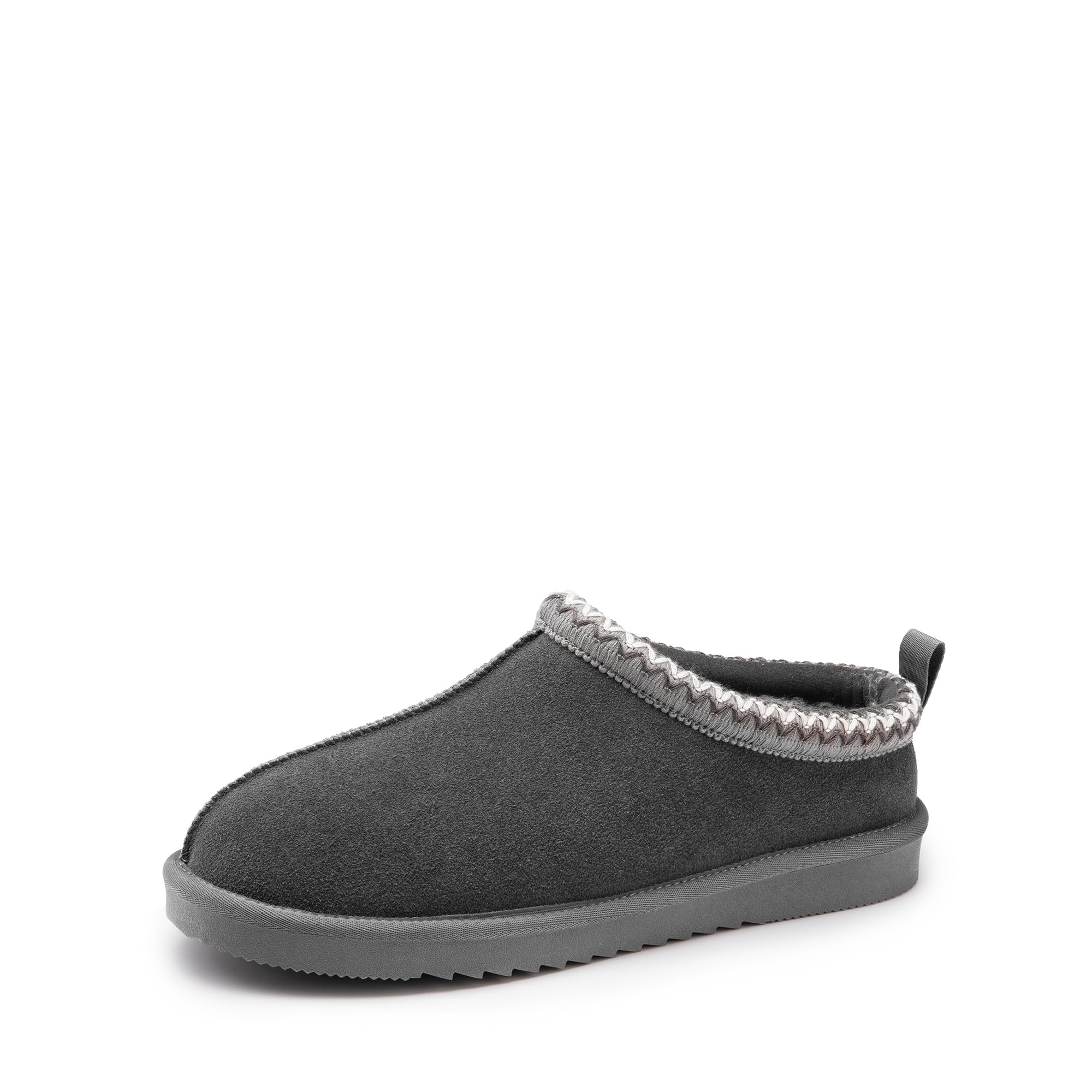 DREAM PAIRS Men's Slippers Genuine Suede Leather Cozy Indoor Outdoor Home Fuzzy Comfy Winter Slip On Cute Warm Memory Foam Furry Shoes FuzzyEasy