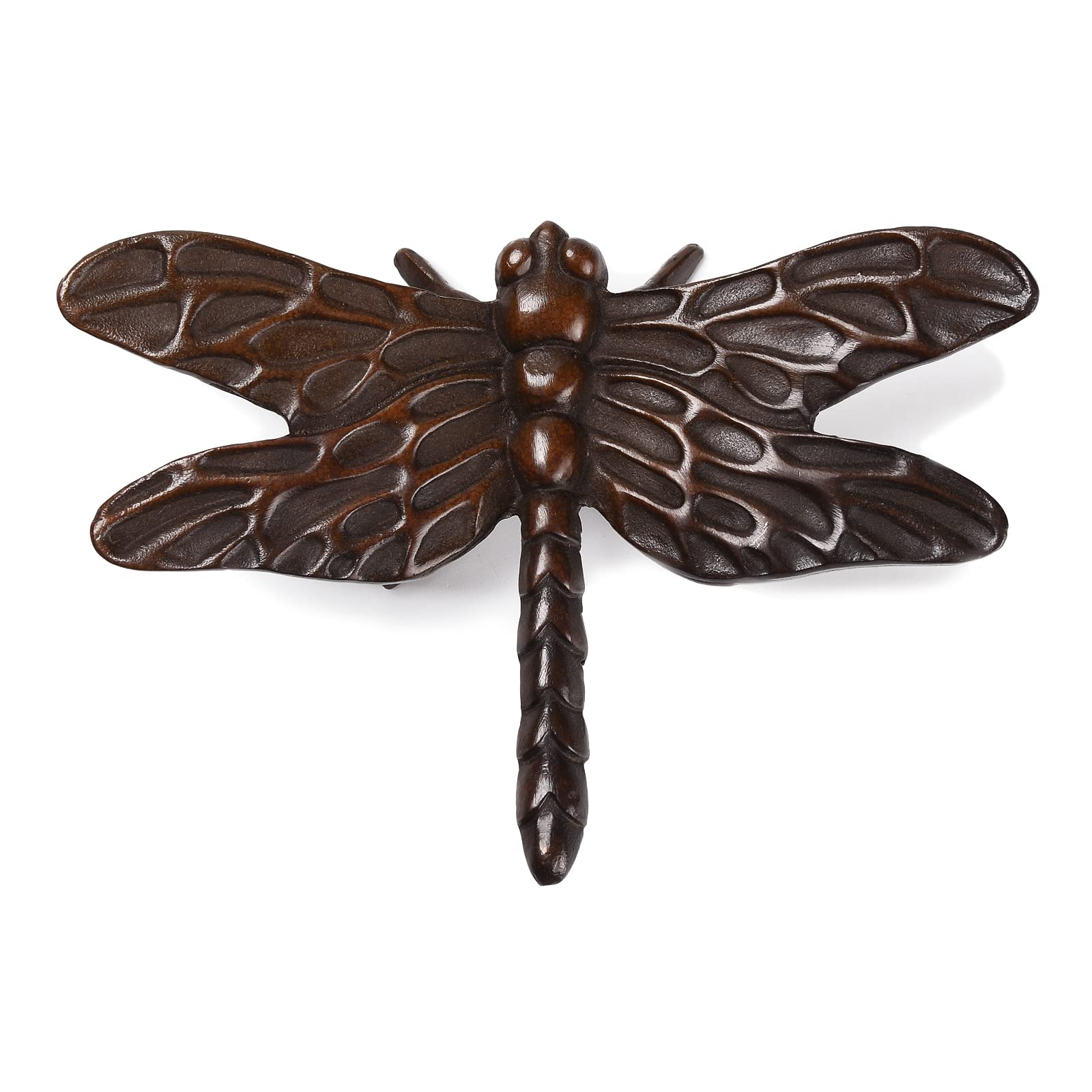 BRASSTAR Brass Dragonfly Statue Delicate Modelling Interior and Exterior Decoration Suitable for Placing Study Garden Lawn Balcony TQGJPT409