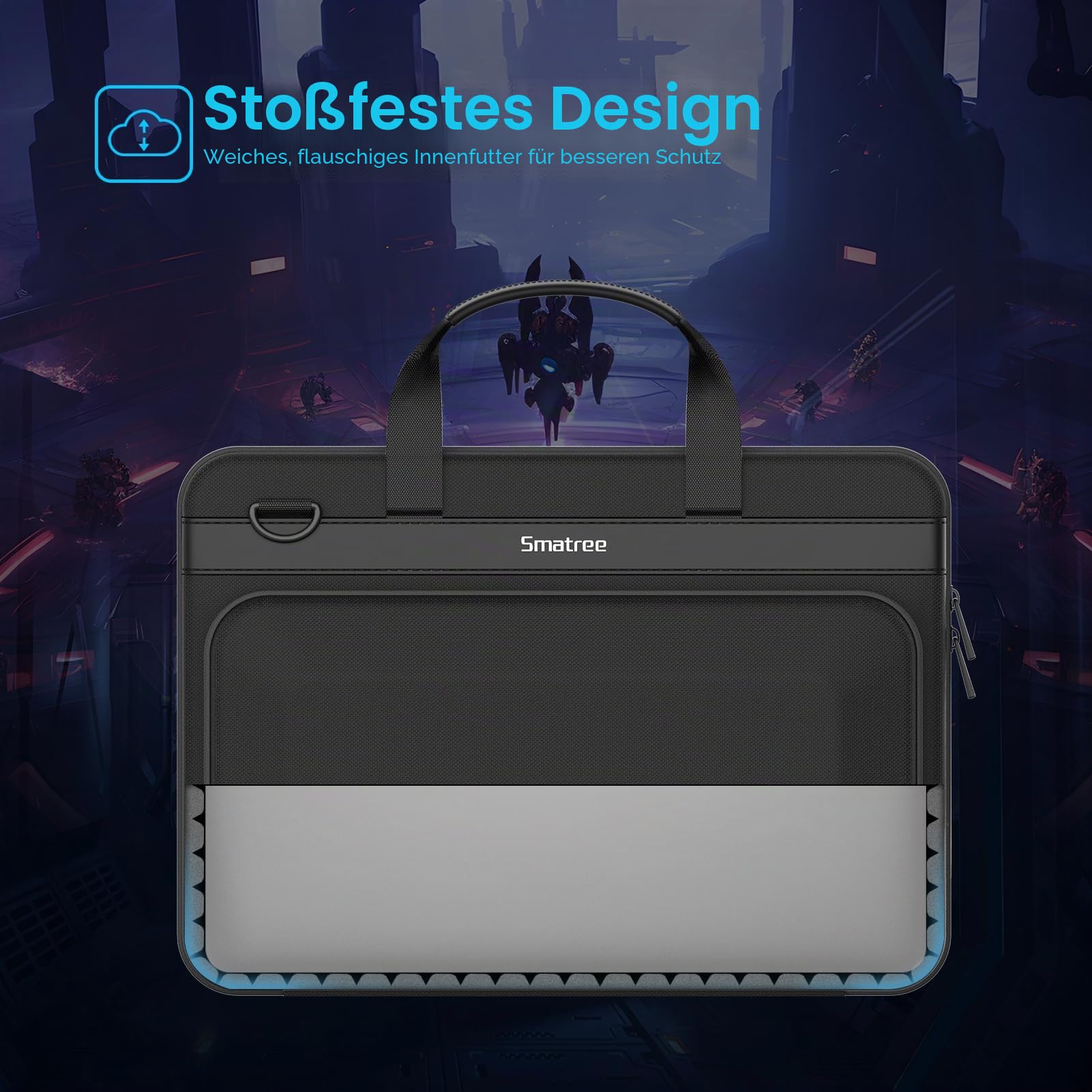 Smatree Laptop Tragetasche Kompatibel für 18 Zoll Acer Predator Helios 18 Gaming Laptop, für 18 Zoll Dell Alienware m18 R2/m18 Gaming Laptop wasserdichte Handtasche (A800XL)