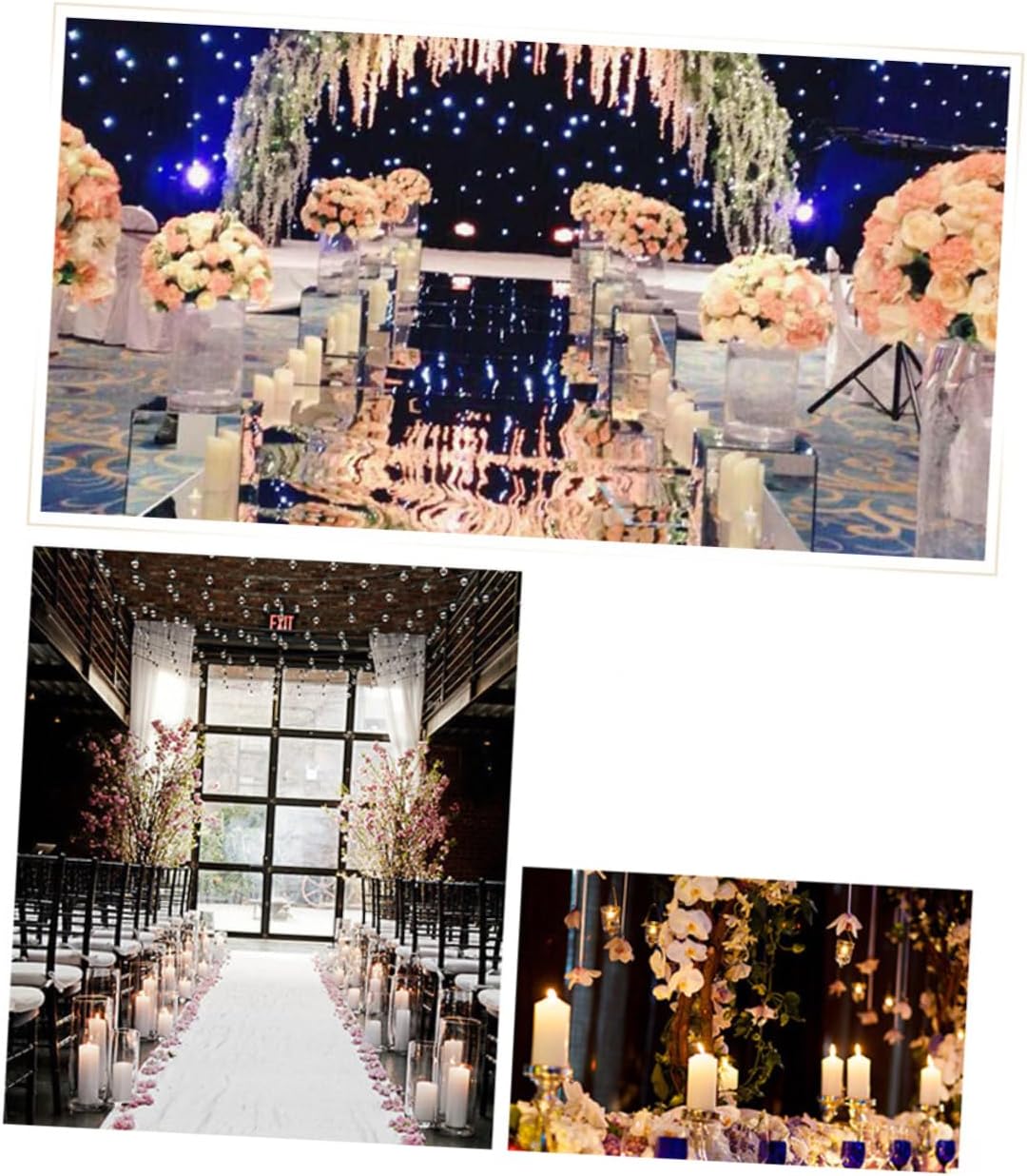 Veemoon 5pcs Creative Electric Candle Lamp Battery Operated Flameless Candles Decorative Home Decor Lamp for Wedding Party