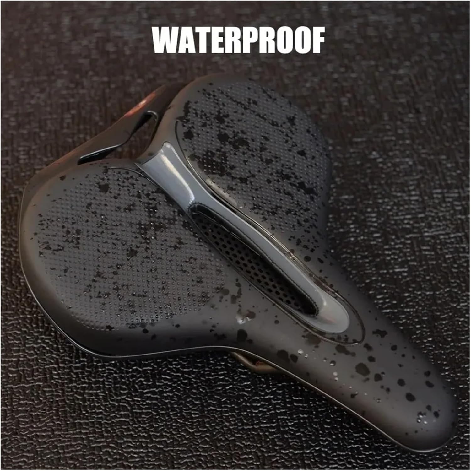 Bike Saddle Breathable Big Butt Cushion Leather Surface Seat Mountain Bicycle Shock Absorbing Hollow