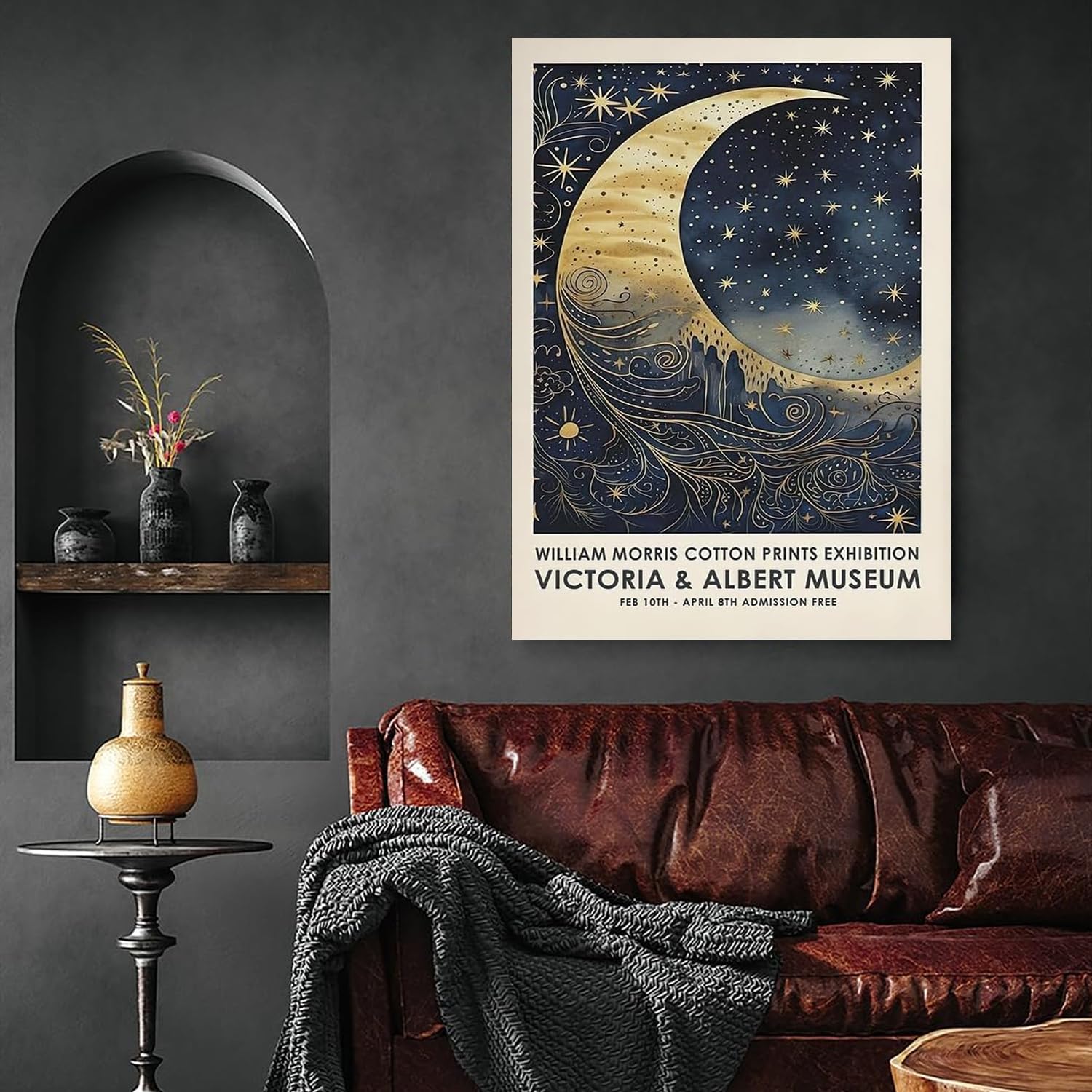 ウィリアムモリス 絵画 Amazon.co.jp: ウィリアム・モリスのポスター《月の星》ウォールアート