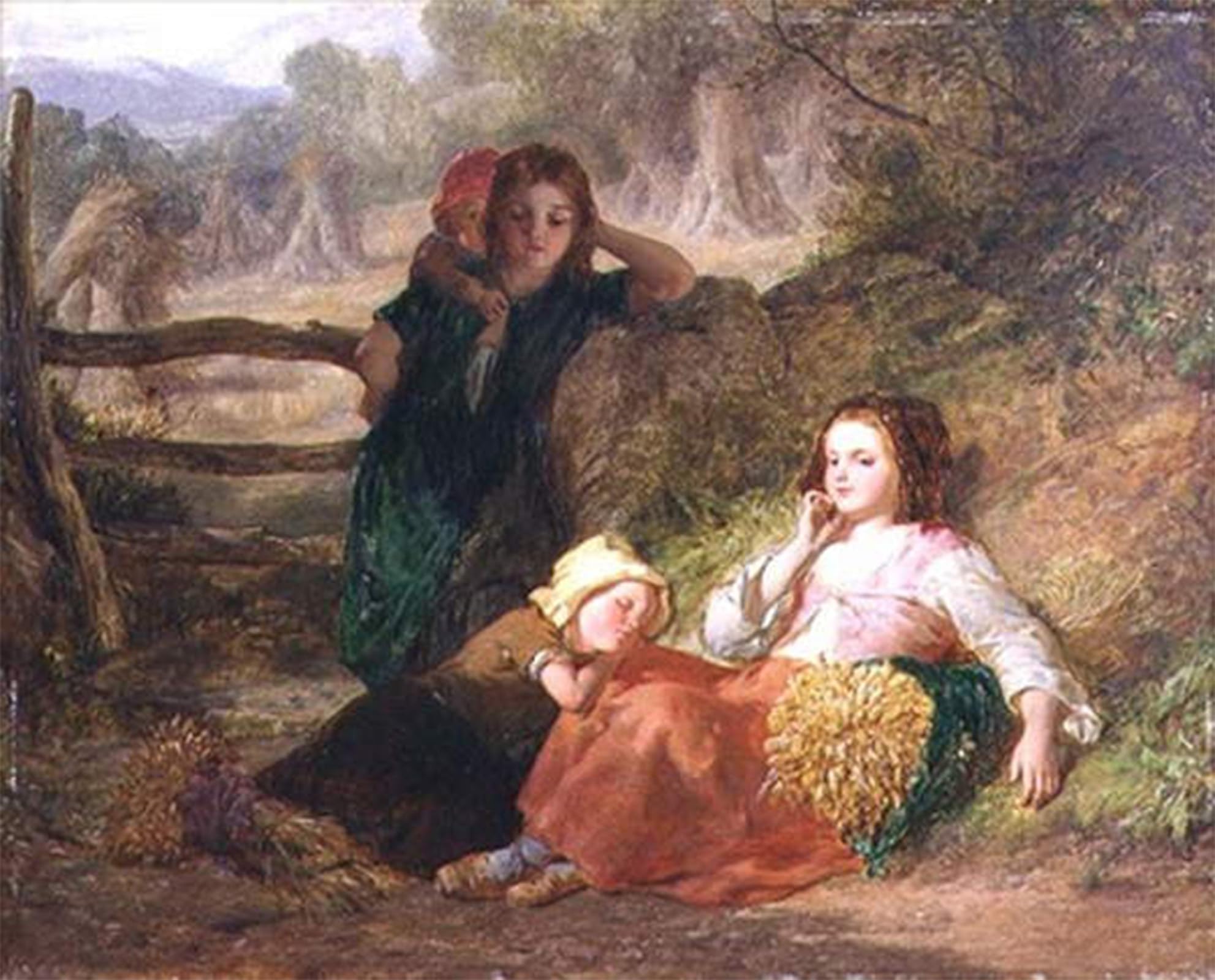 Lienzo Spigolatrici stanche di Frederick Goodall, cuadro de alta calidad artística, 60x90cm 5
