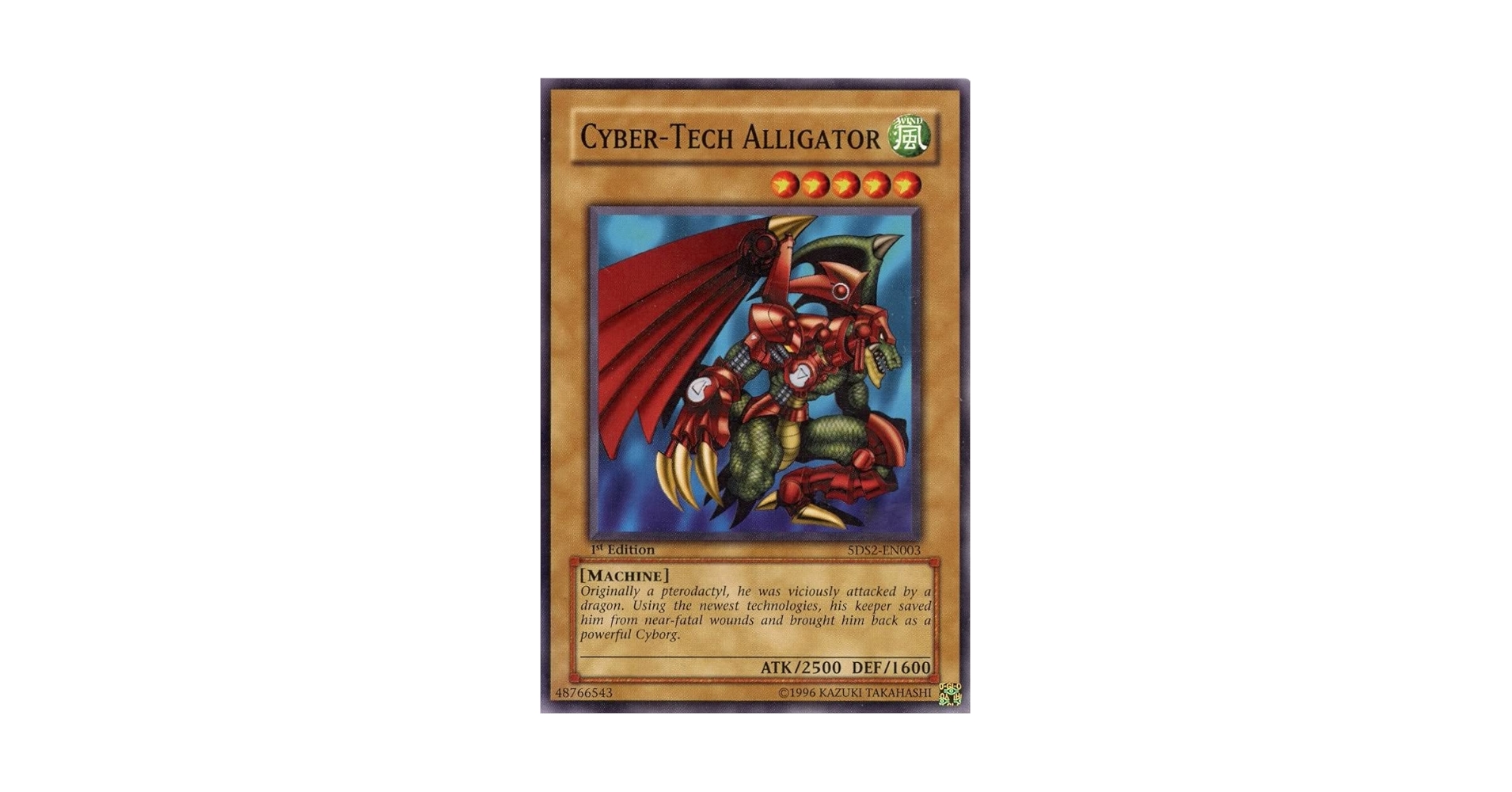 Amazon.com: Yu-Gi-Oh! - Cyber-Tech Alligator (5DS2-EN003