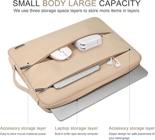 Miniatura 2 de Voova - Funda para laptop de 11.6, 13, 13.3, 14 y 15.6 pulgadas, resistente al agua, bolsa protectora para laptop