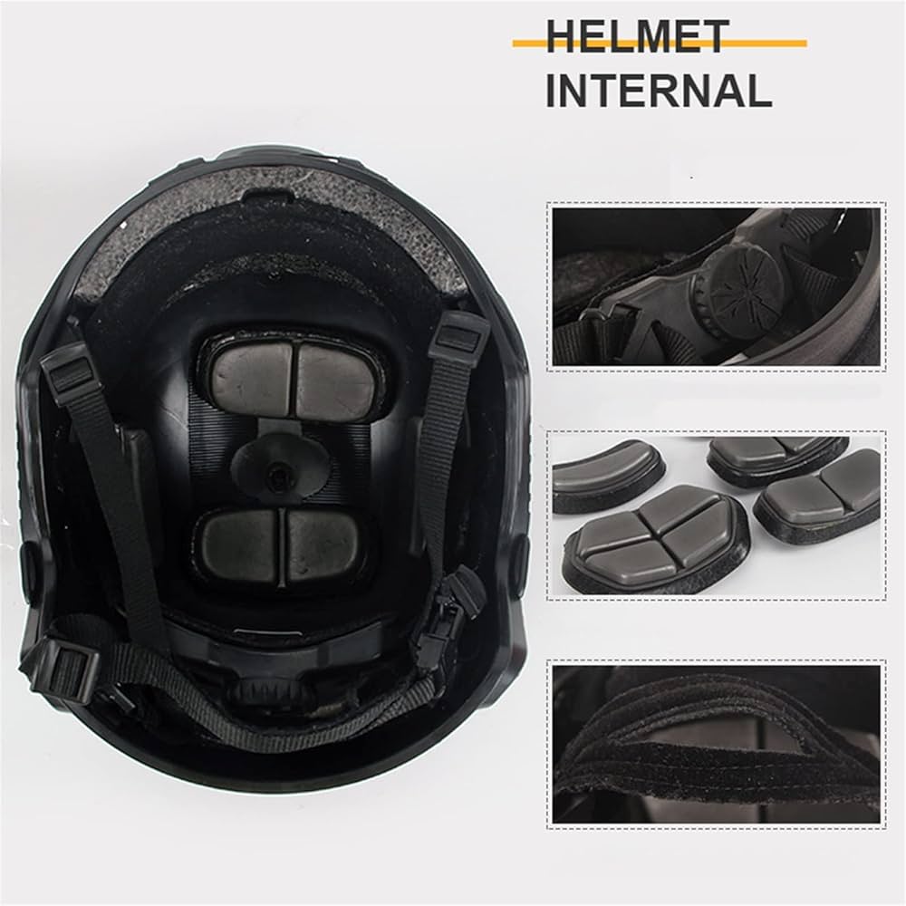 Amazon.co.jp: ファストタクティカルヘルメット、サイドレールと