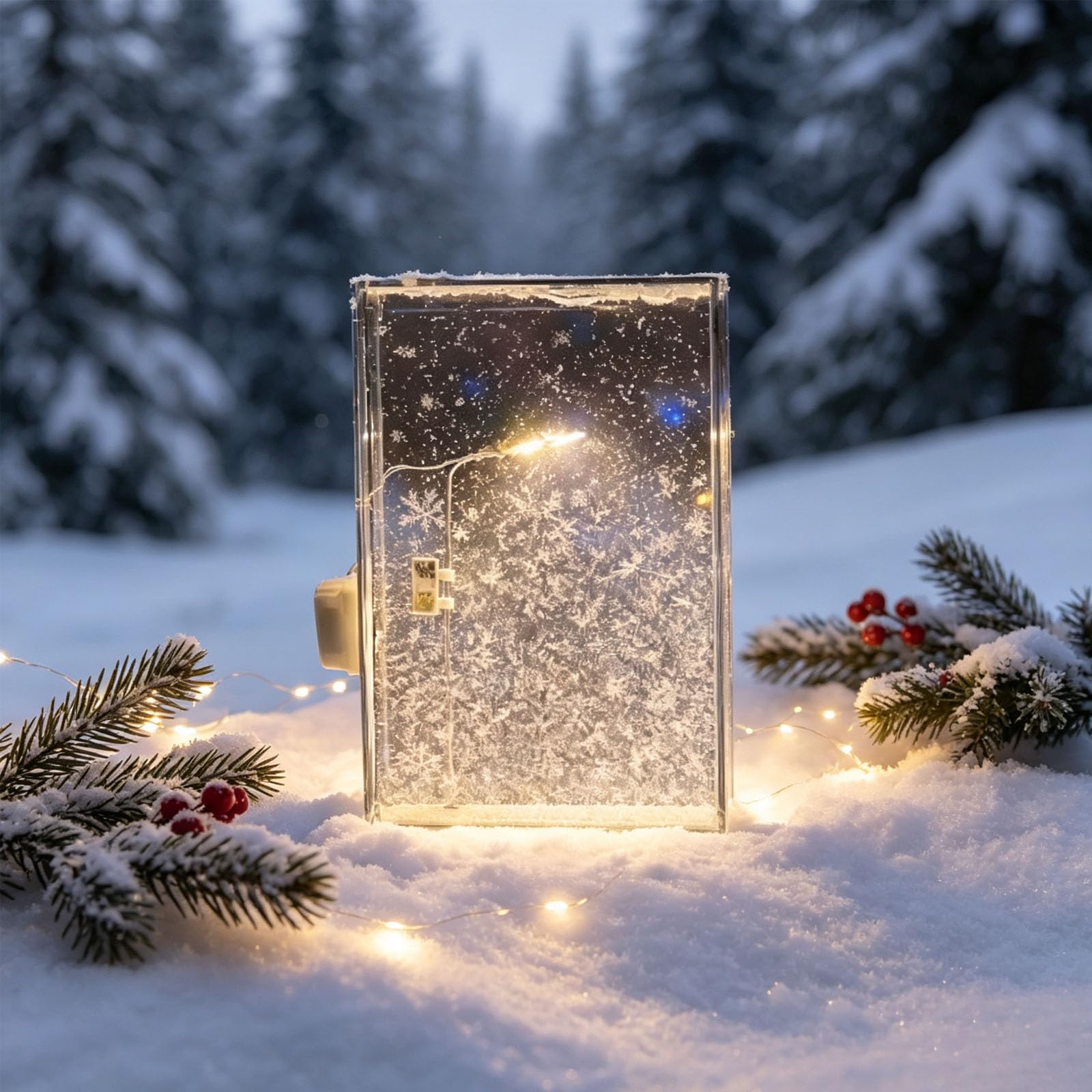 The Snow Lamp, 2027 New Snow Lamp with Street and Christmas Scene, Bookshelf SNO-w Lamps, DIY Snowy Night Street Lamps Kit, Christmas Decorations, Ideal for Holiday Table or Desktop Display (B*3)