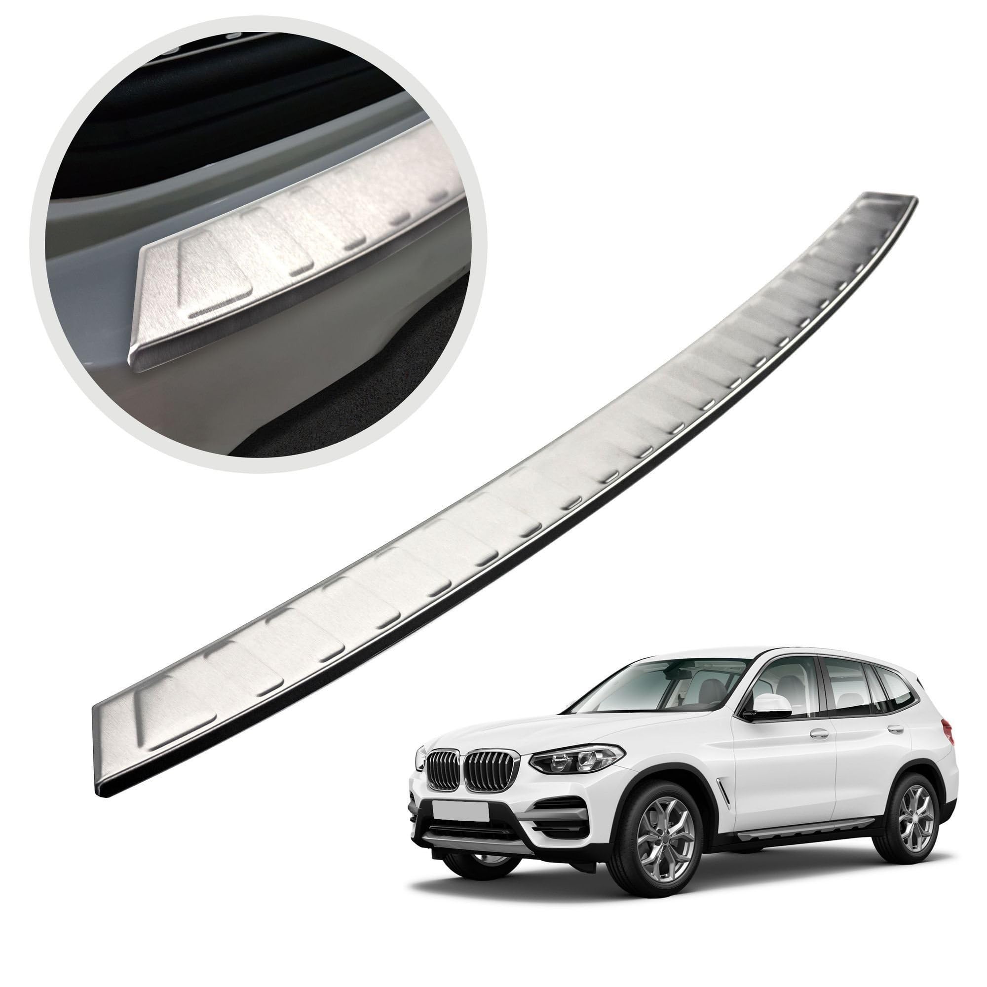 Chromemaster Protezione Paraurti Posteriore In Acciaio Inox Spazzolato Per Jeep Avenger 2023+