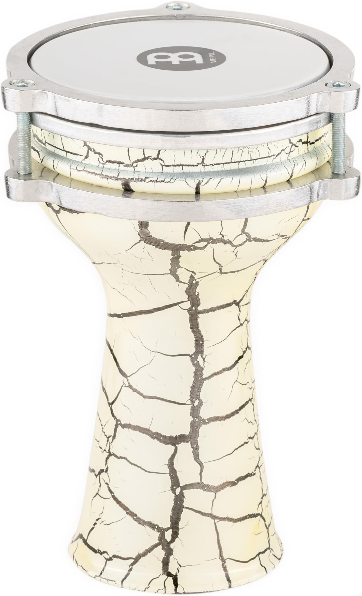 Mini Darbuka Egyptian Goblet Drum, Cast Lacquered Aluminum — MADE IN TURKEY — Synthetic Head, 2-YEAR WARRANTY