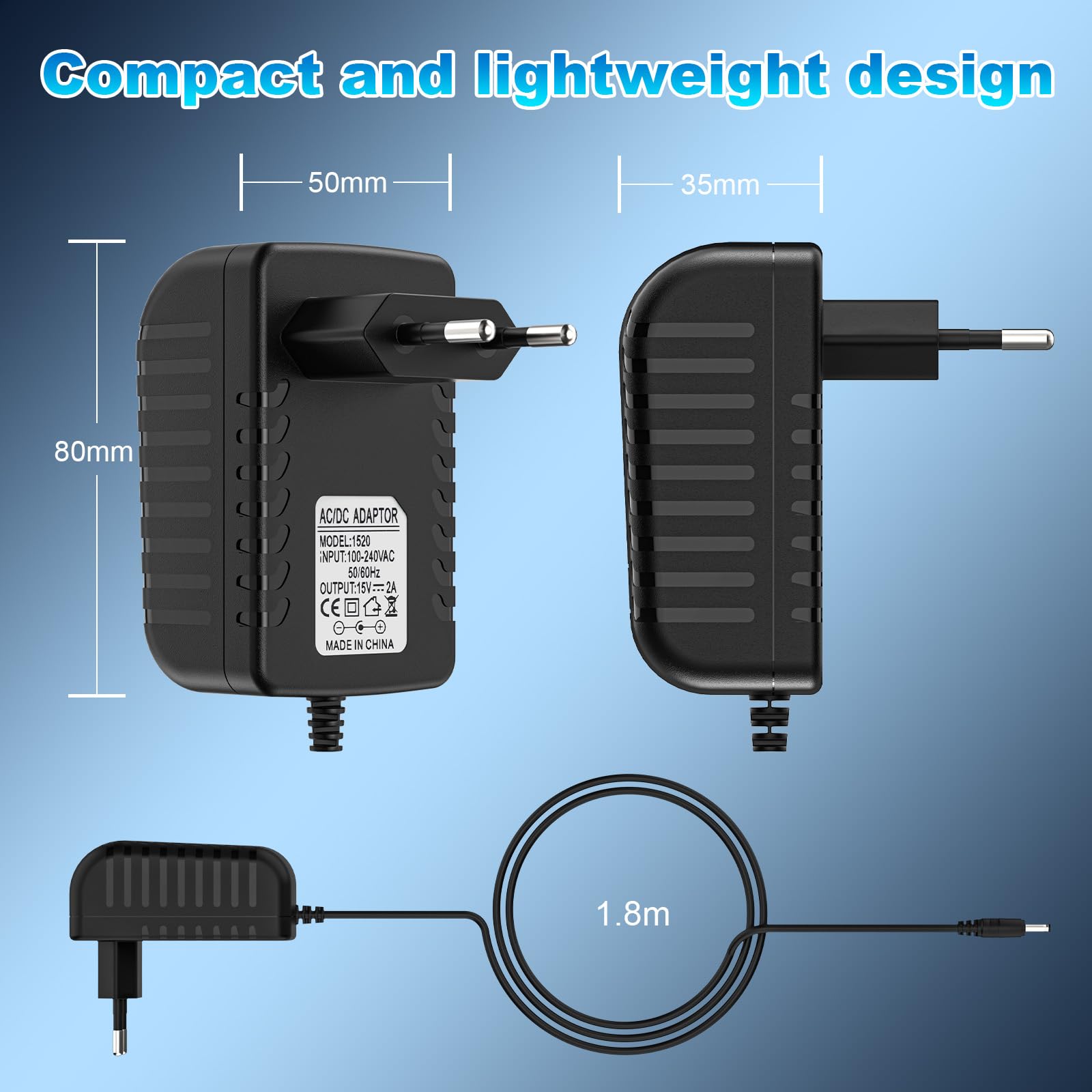 Caricatore Compatibile Con Kindle Paperwhite E-Reader Tablet Micro-USB Caricabatterie Caricatore Alimentatore 5V 2A 10W 1,5M - Foto 7