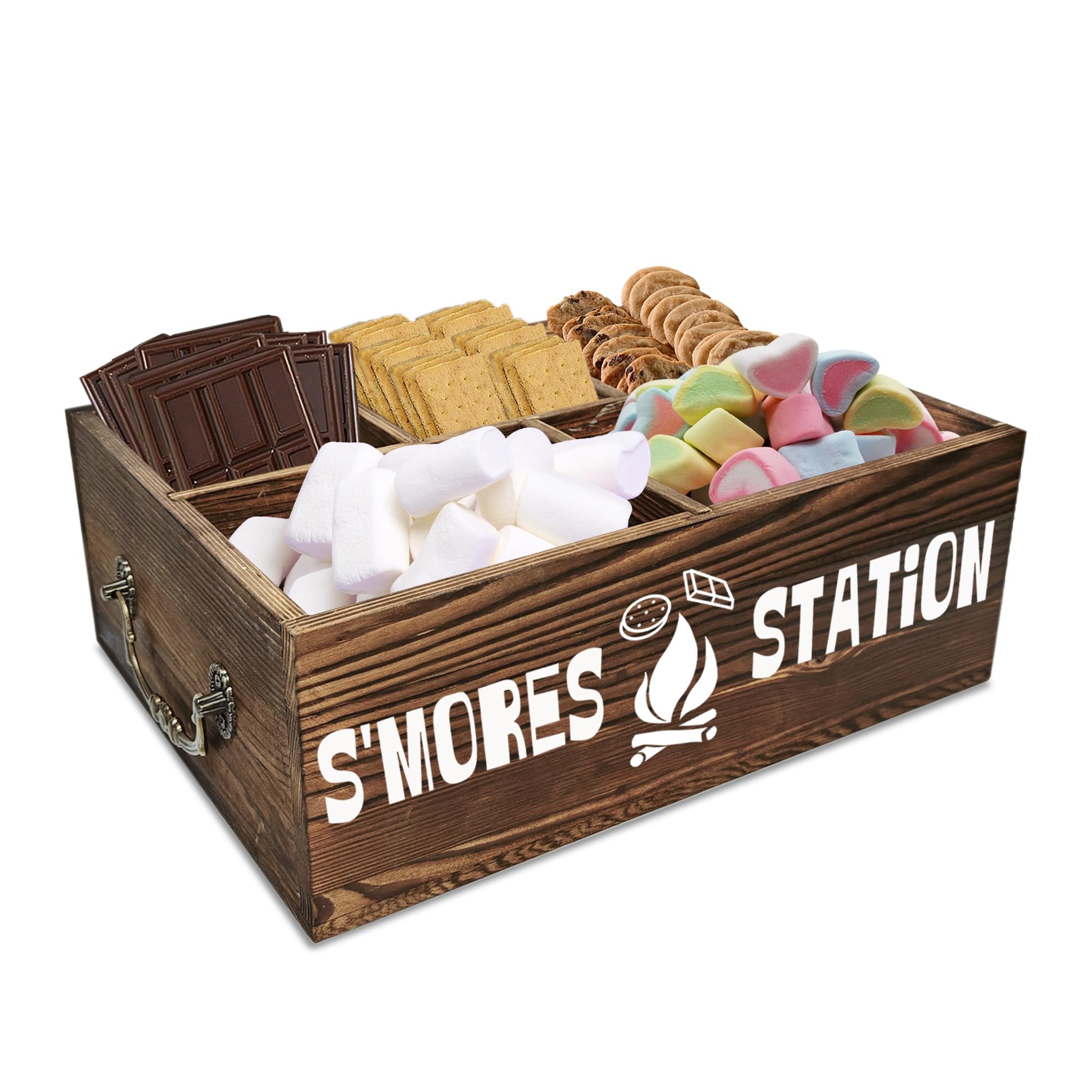 Dark-Brown S'mores Station Caddy