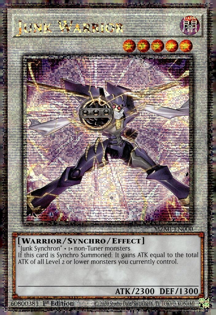 Junk Warrior (Quarter Century Secret Rare) - MZMI-EN000 - Quarter Century Secret Rare - 1st Edition