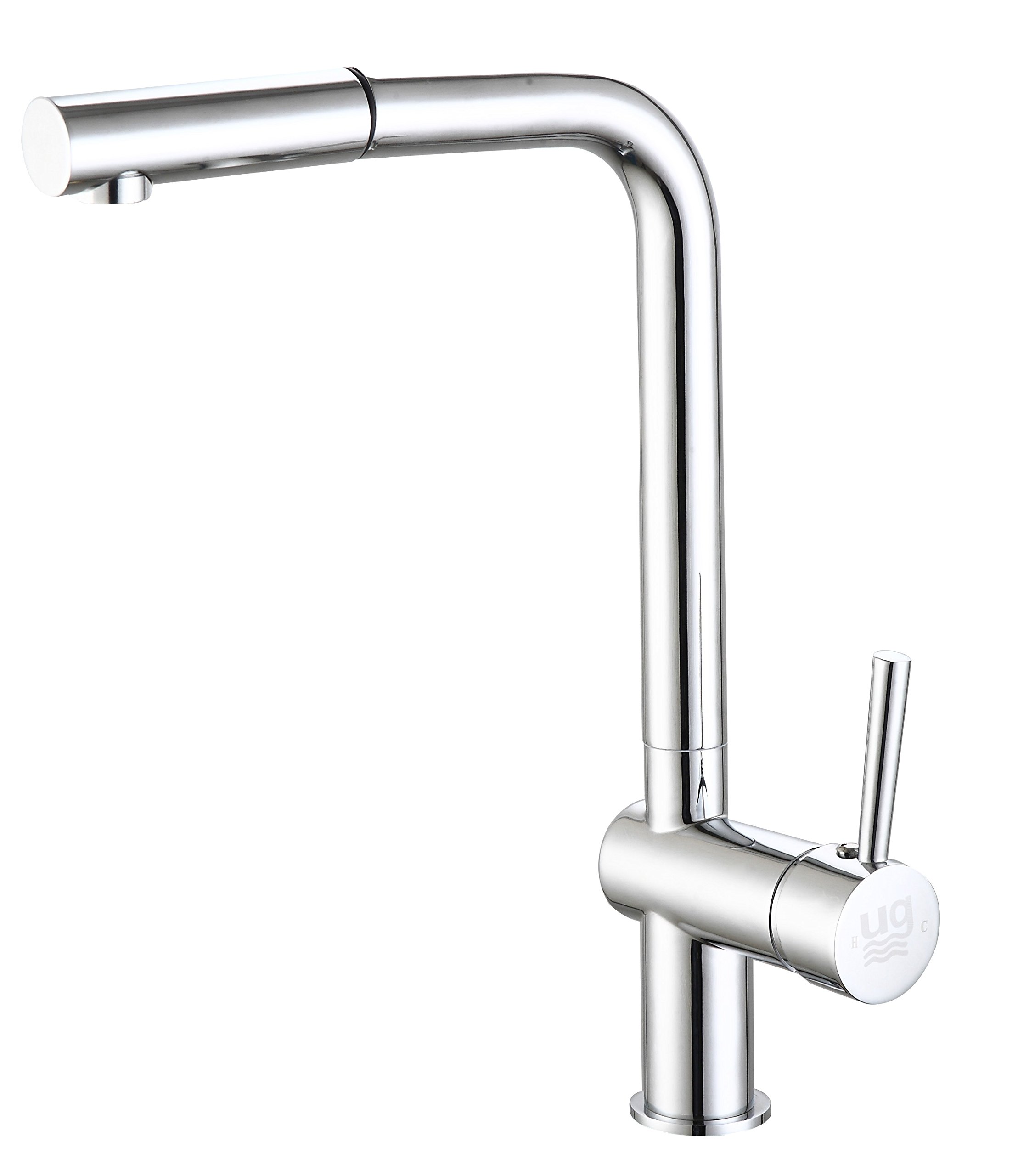 DP Griferia - Grifo monomando con caño alto giratorio acabado en cromo para fregadero modelo Espino