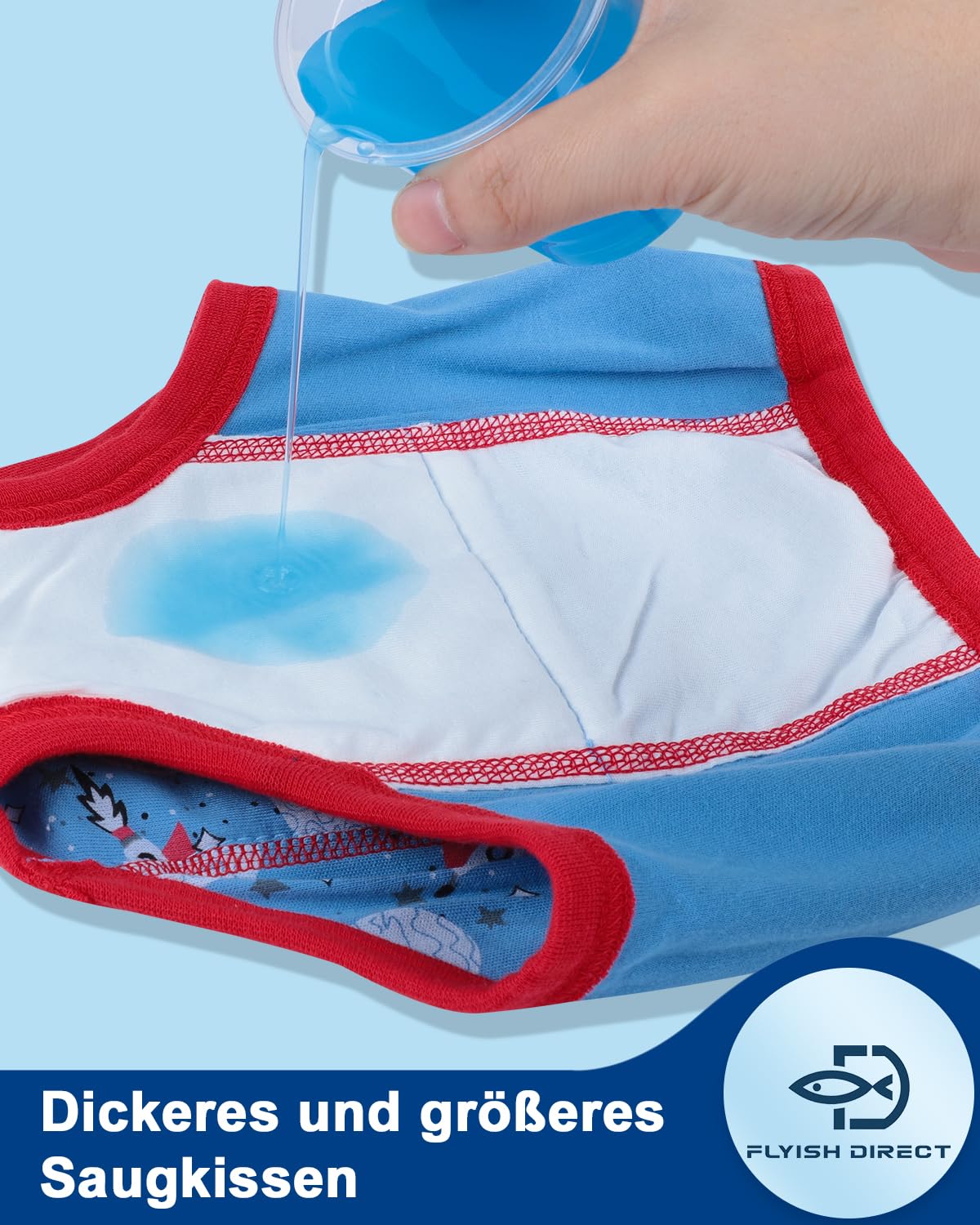FLYISH DIRECT Töpfchen Trainingshose, Packung mit 10 Töpfchentraining Unterwäsche, 2-9 Jahre Töpfchen-Trainingshosen für Kinder Jungen und Mädchen, 100/3T
