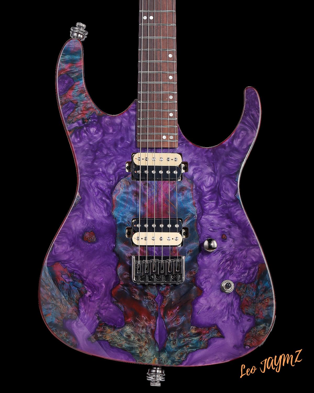 Leo Jaymz Electric Guitar Deluxe Monsoon Series,Reverse Headstock