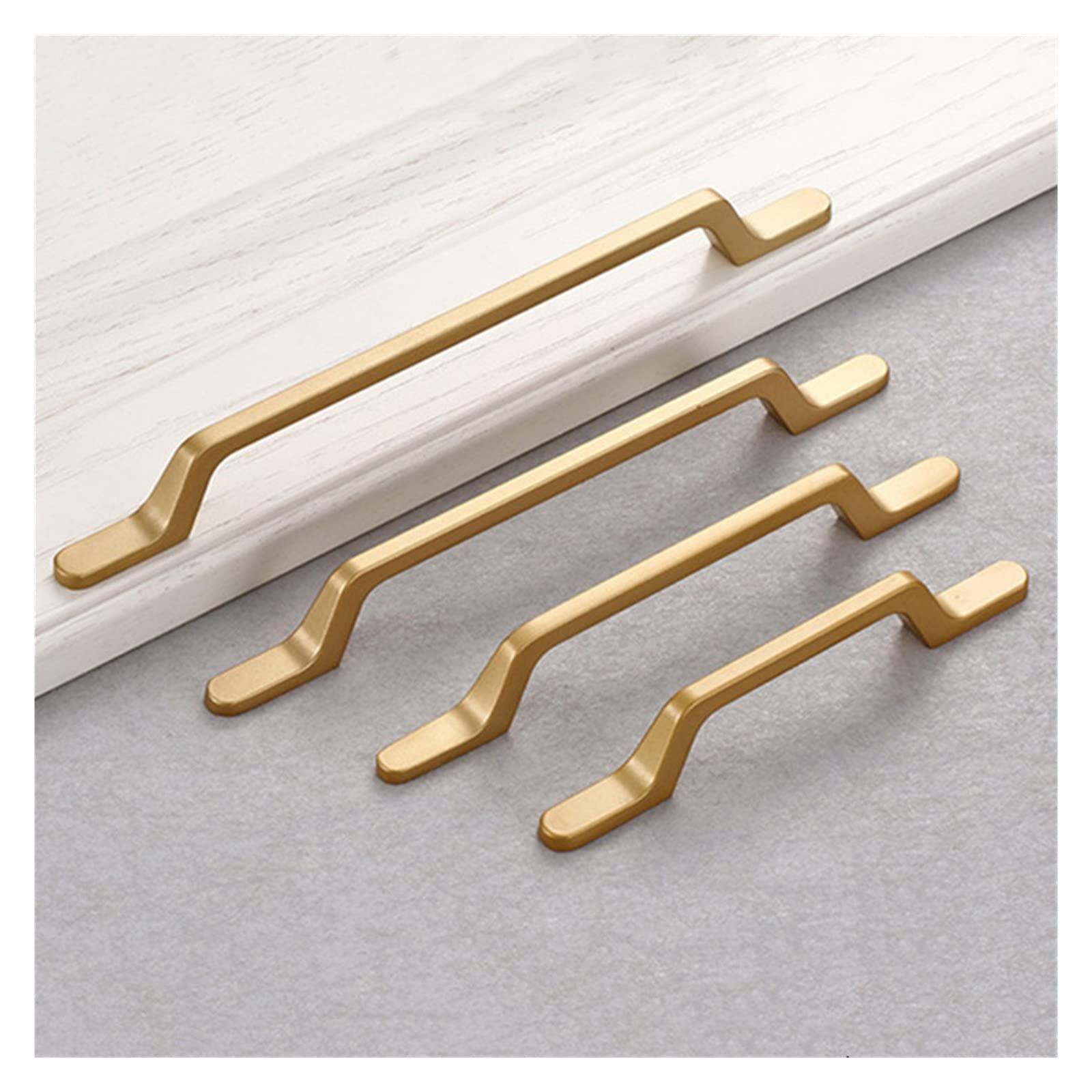 Boutons de cuisine or JCAKES en aluminium robustes pour tiroir et armoire