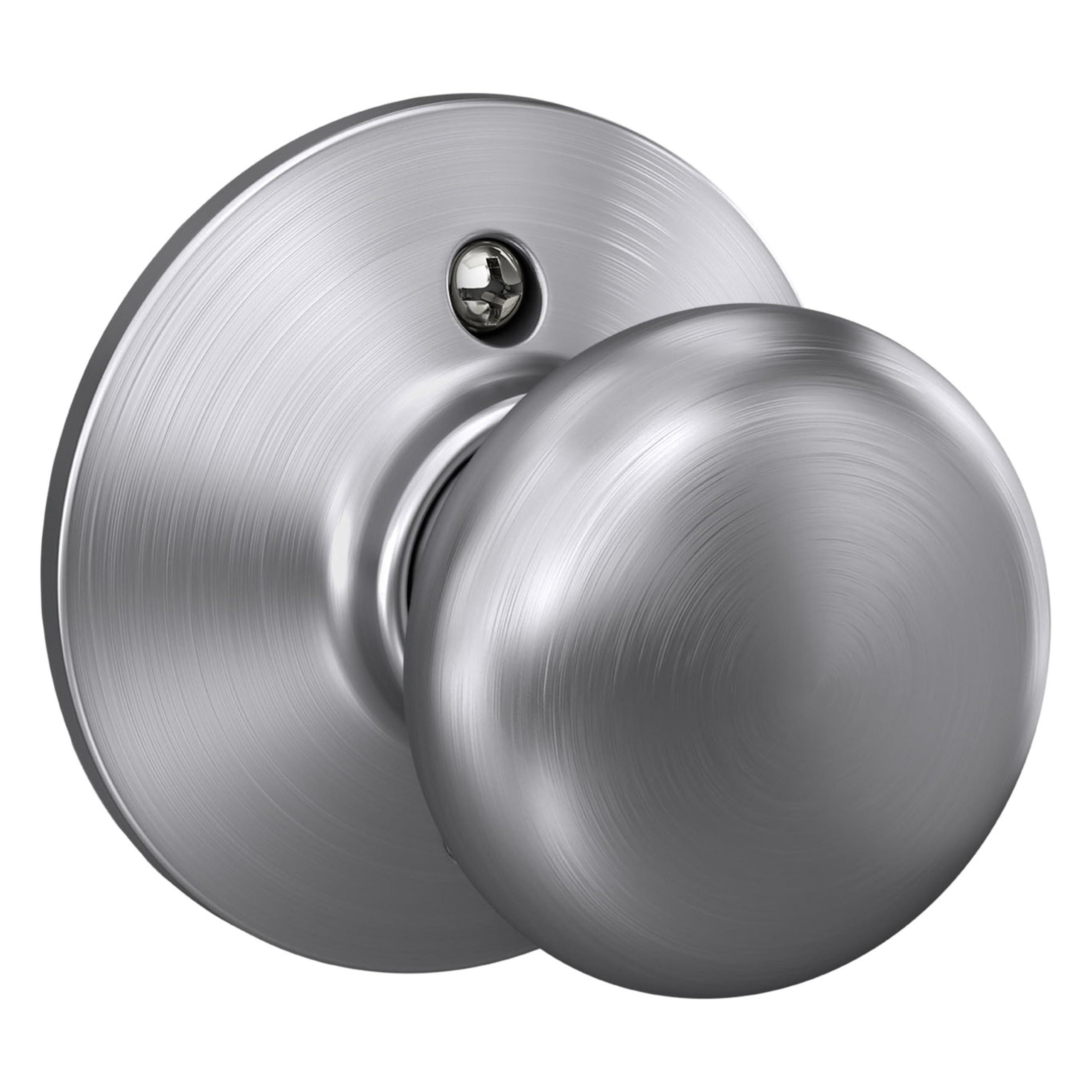Schlage Plymouth Dummy Door Knob - Satin Chrome -1 Schlage Plymouth Dummy Door Knob - Satin Chrome -1