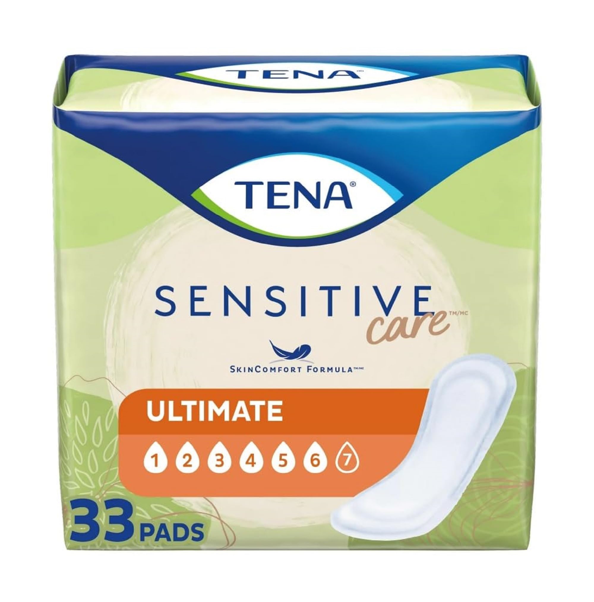 TENA Intimates Ultimate Pads, Heavy 16 Inch Bladder Control Pads, 54305 - Pack of 33-Set of 3
