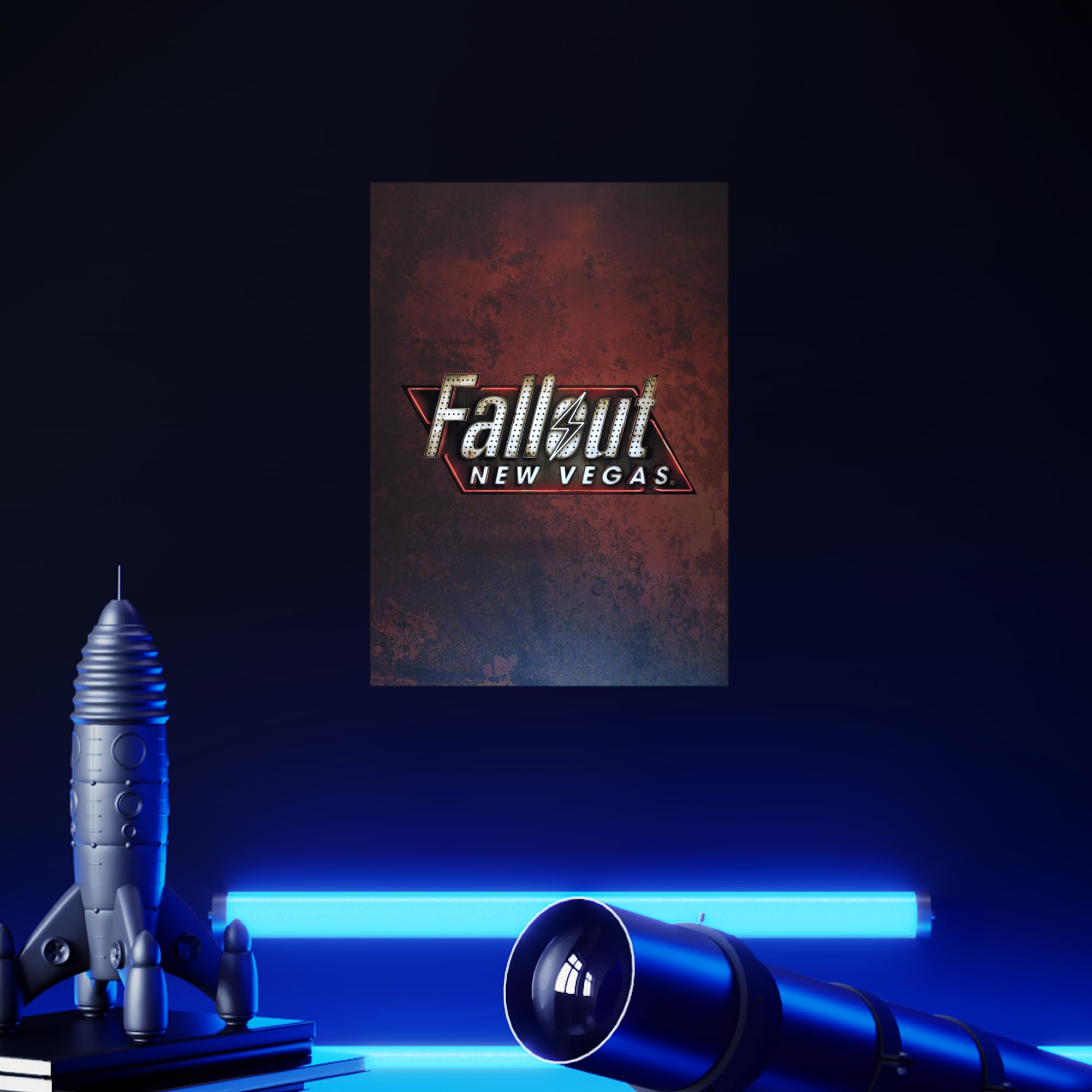 Displate - Poster In Metallo - Montato a Magnete - Fallout - Fallout New Vegas