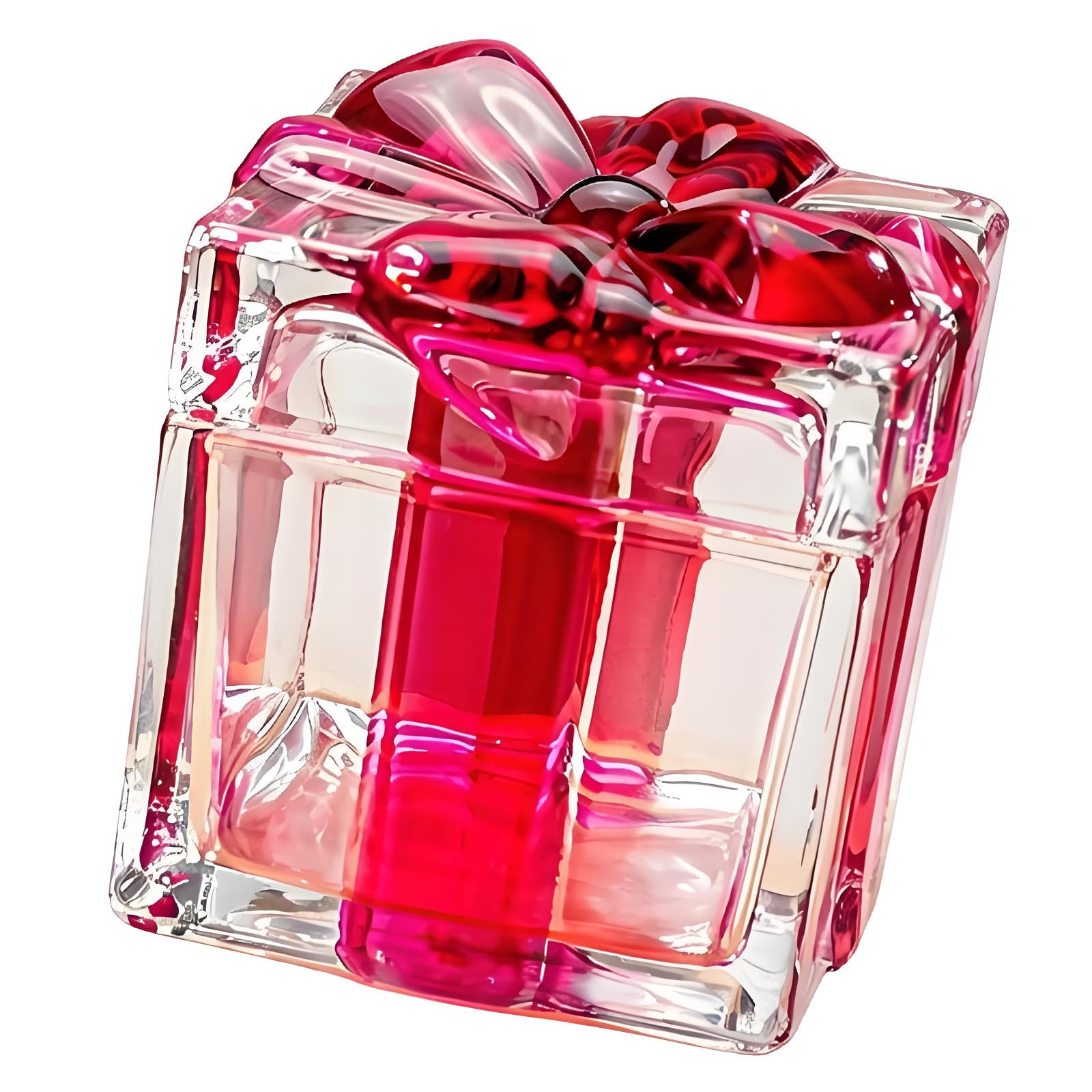 Msioytog Candy with Lid Crystal Candy Bowl Decorative Storage Jar for Offices Desk, Glass Jewelry Box Rings Earring Container Glass Jewelry Box Rings Earring Container with Lid Trinket Storage Jar
