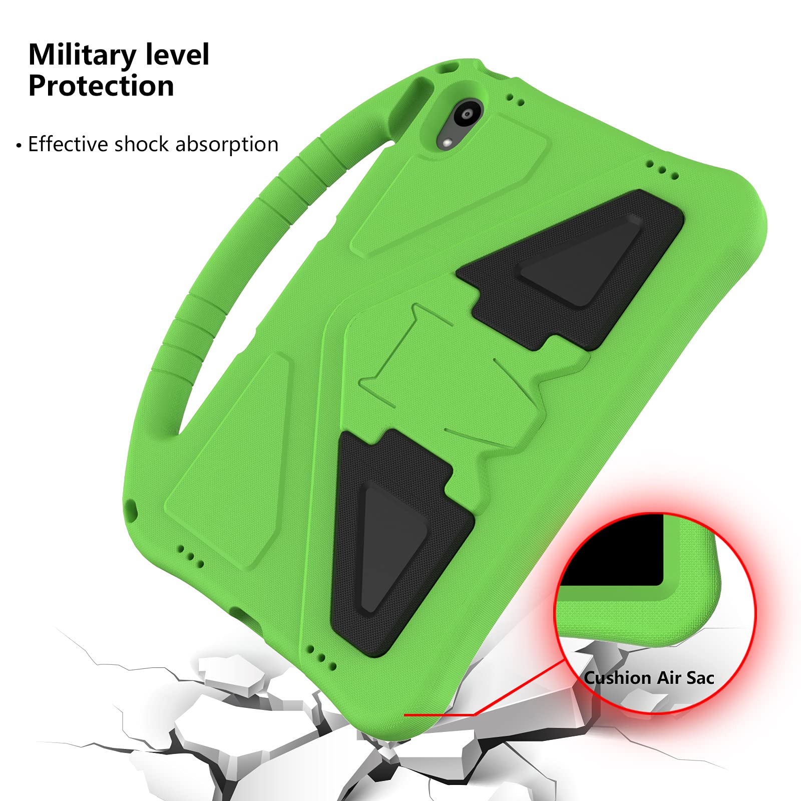 Funda Con Soporte Para Lenovo Tab P11 (2020) Y Tab P11 Plus (2021) - Protección Antigolpes, Soporte Giratorio 360°, Correa De Mano Ajustable Y Desmontable