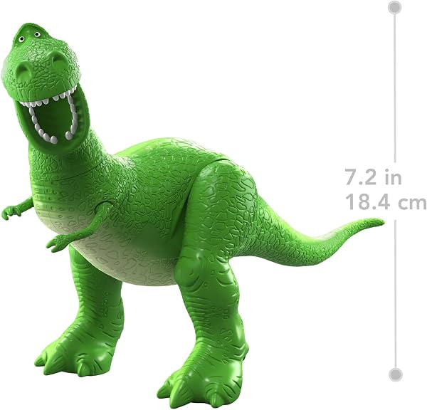 Mattel Disney and Pixar Toy Story Rex Action Figure 7.25 Inches Tall, Tyrannosaurus Dinosaur, 8 Posable Joints, Playscale Detailed Design - 3