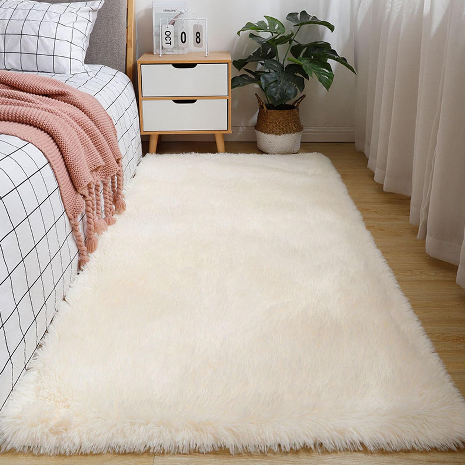 Tapis shaggy salle de séjour moderne grand format 130x290 pour sol design
