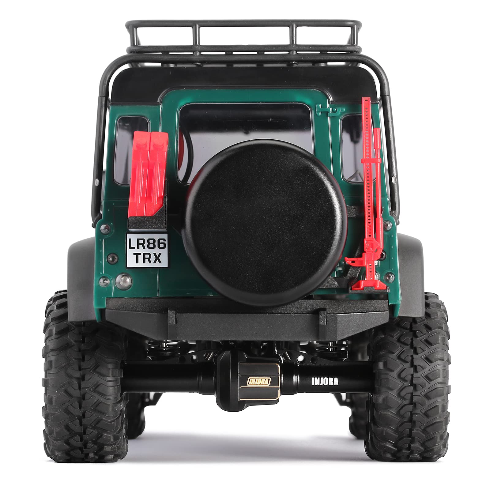 INJORA Anteriore Posteriore ASSE Alloggiamento Alluminio CNC per TRX4M 1/18 Bronco Defender RC Crawler Upgrade